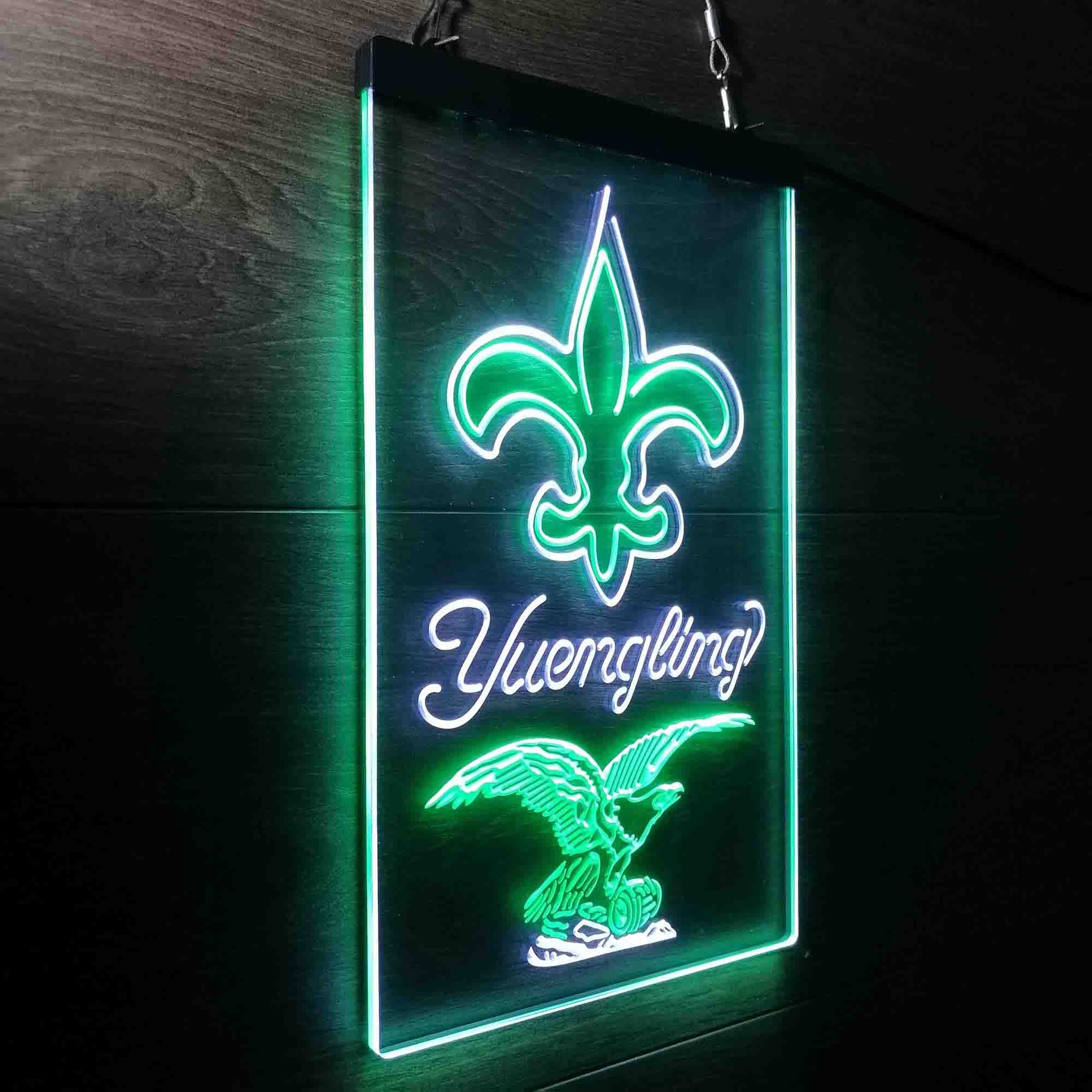 Yuengling Bar New Orleans Saints Est. 1967 Neon-Like Led Light Sign