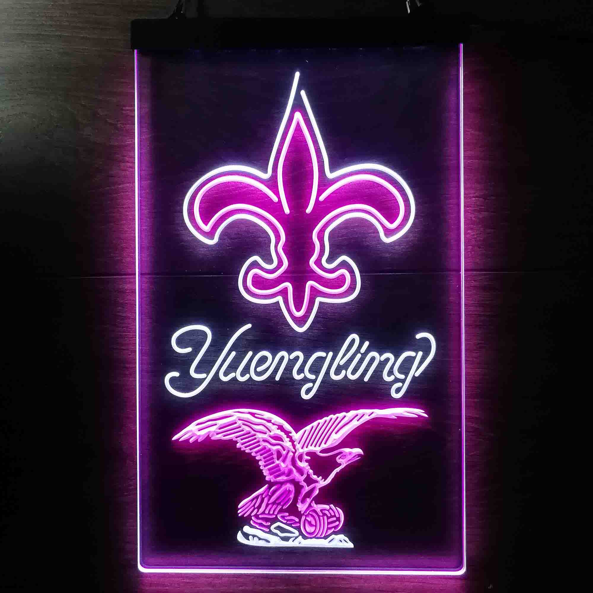 Yuengling Bar New Orleans Saints Est. 1967 Neon-Like Led Light Sign