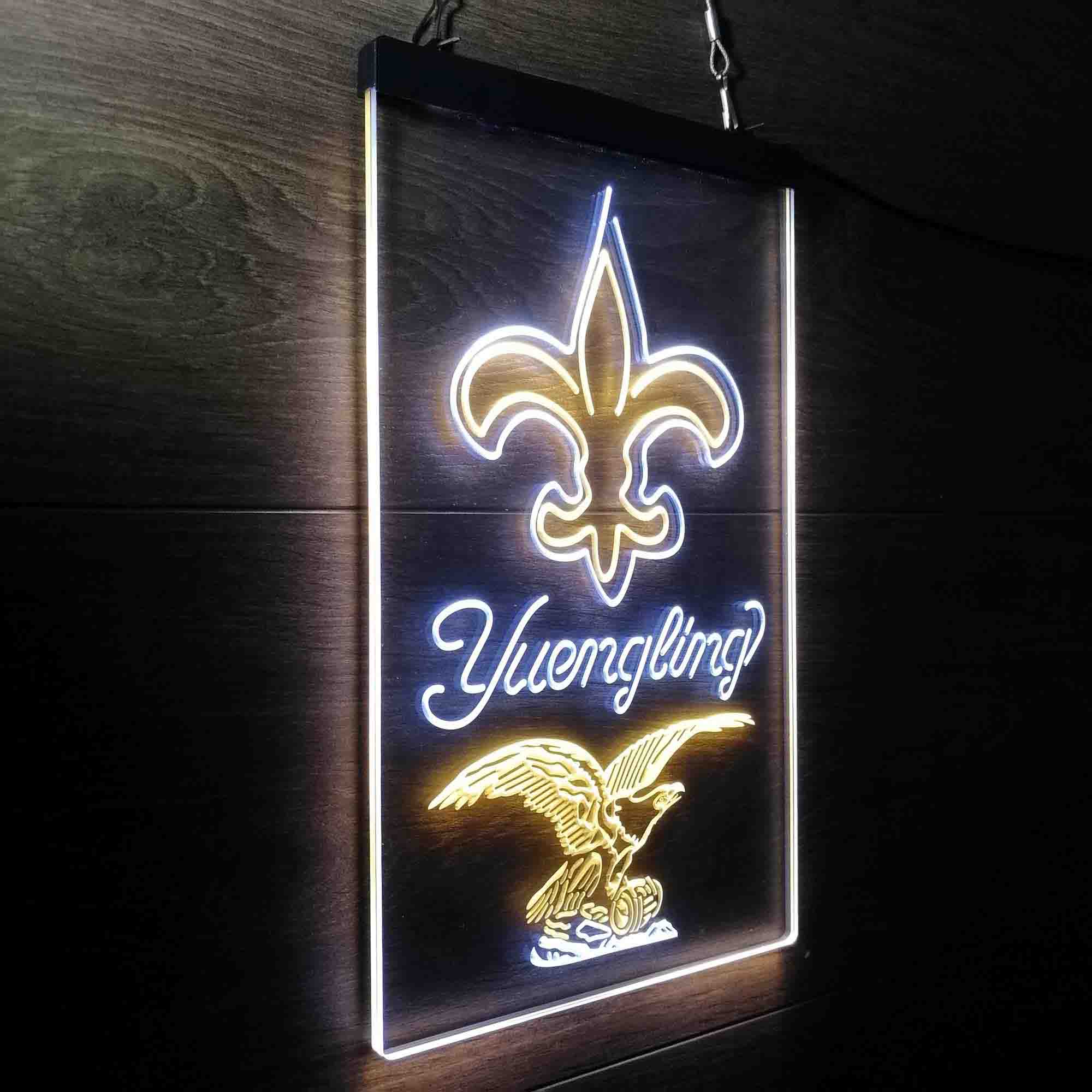 Yuengling Bar New Orleans Saints Est. 1967 Neon-Like Led Light Sign