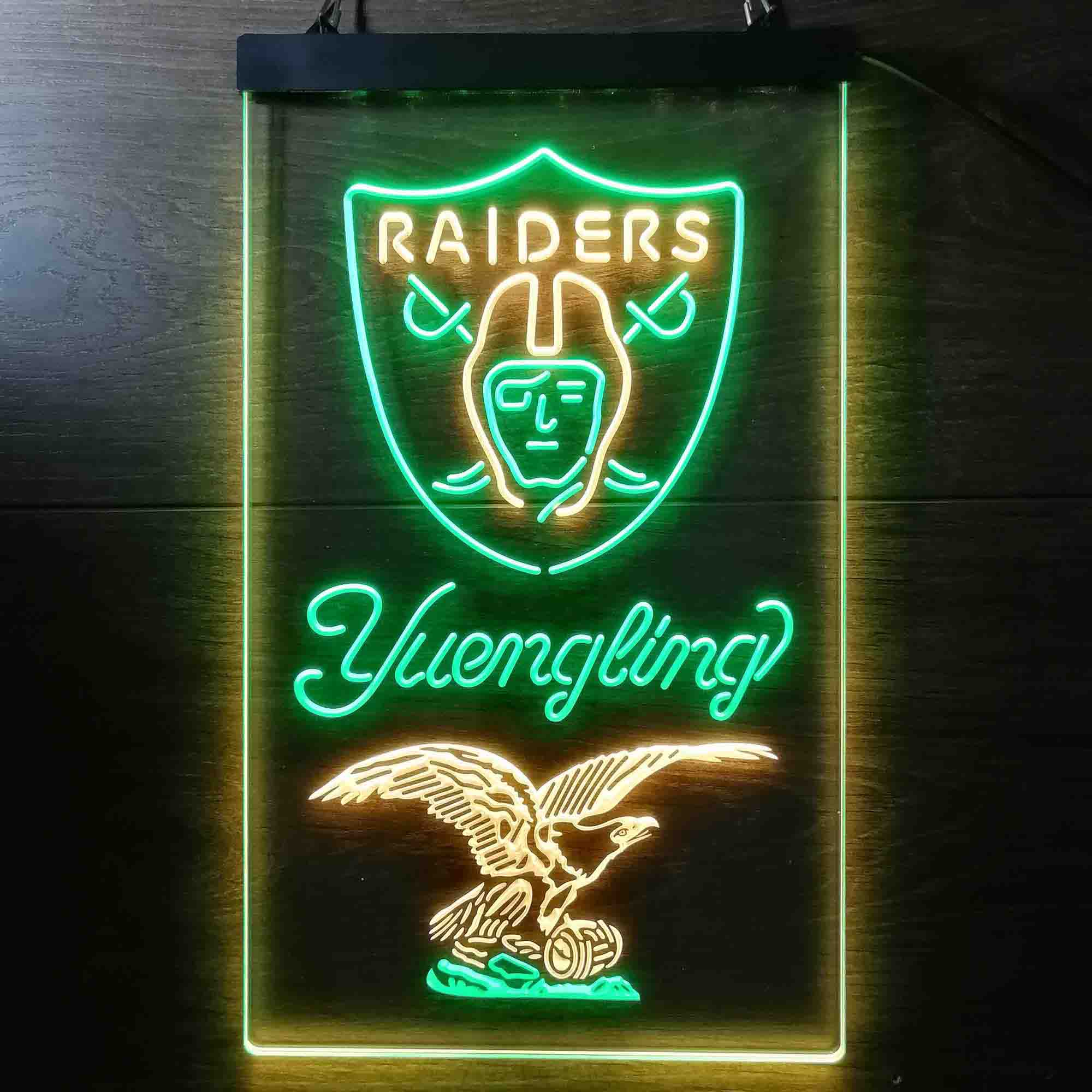 Yuengling Bar Las Vegas Raiders Led Light Sign