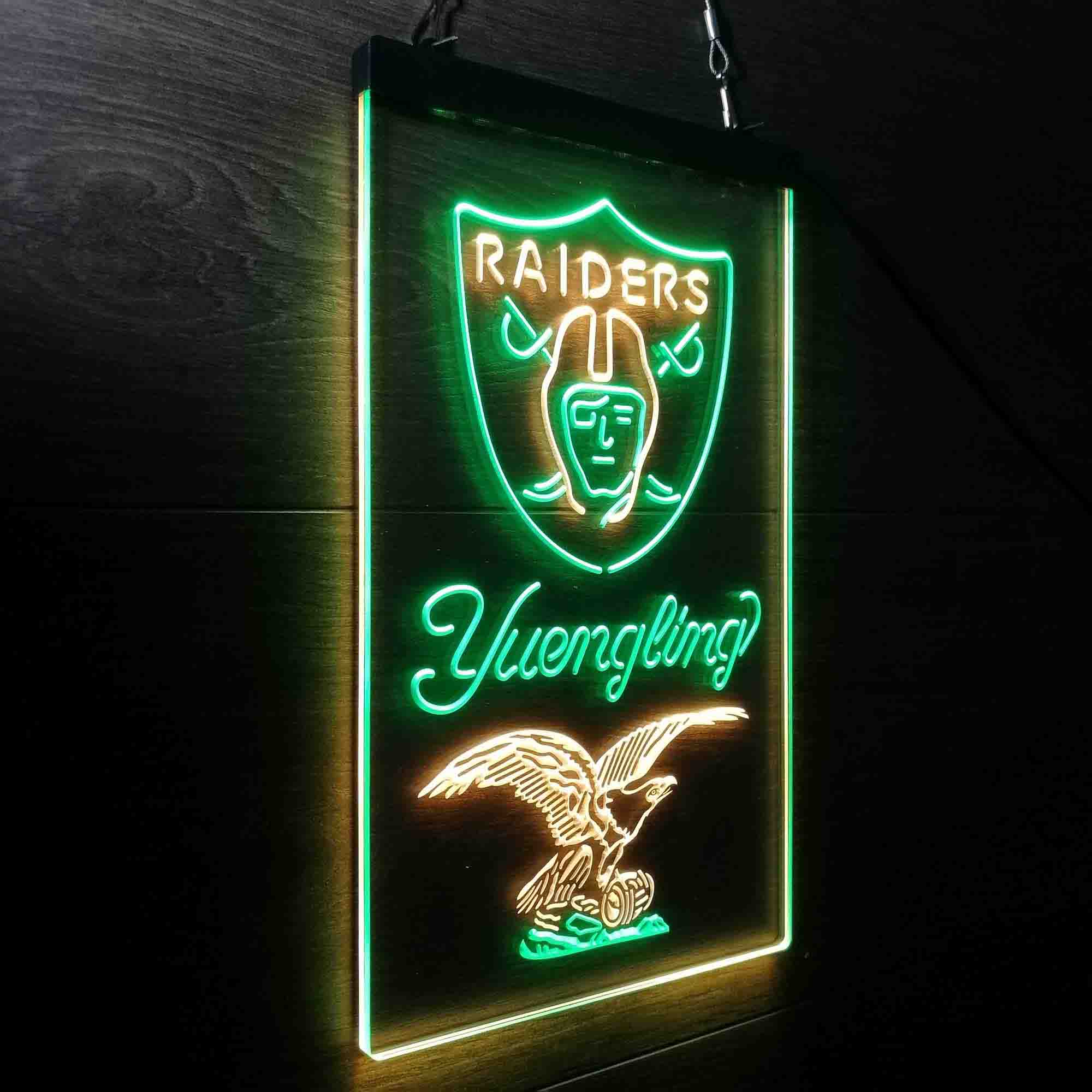 Yuengling Bar Las Vegas Raiders Led Light Sign