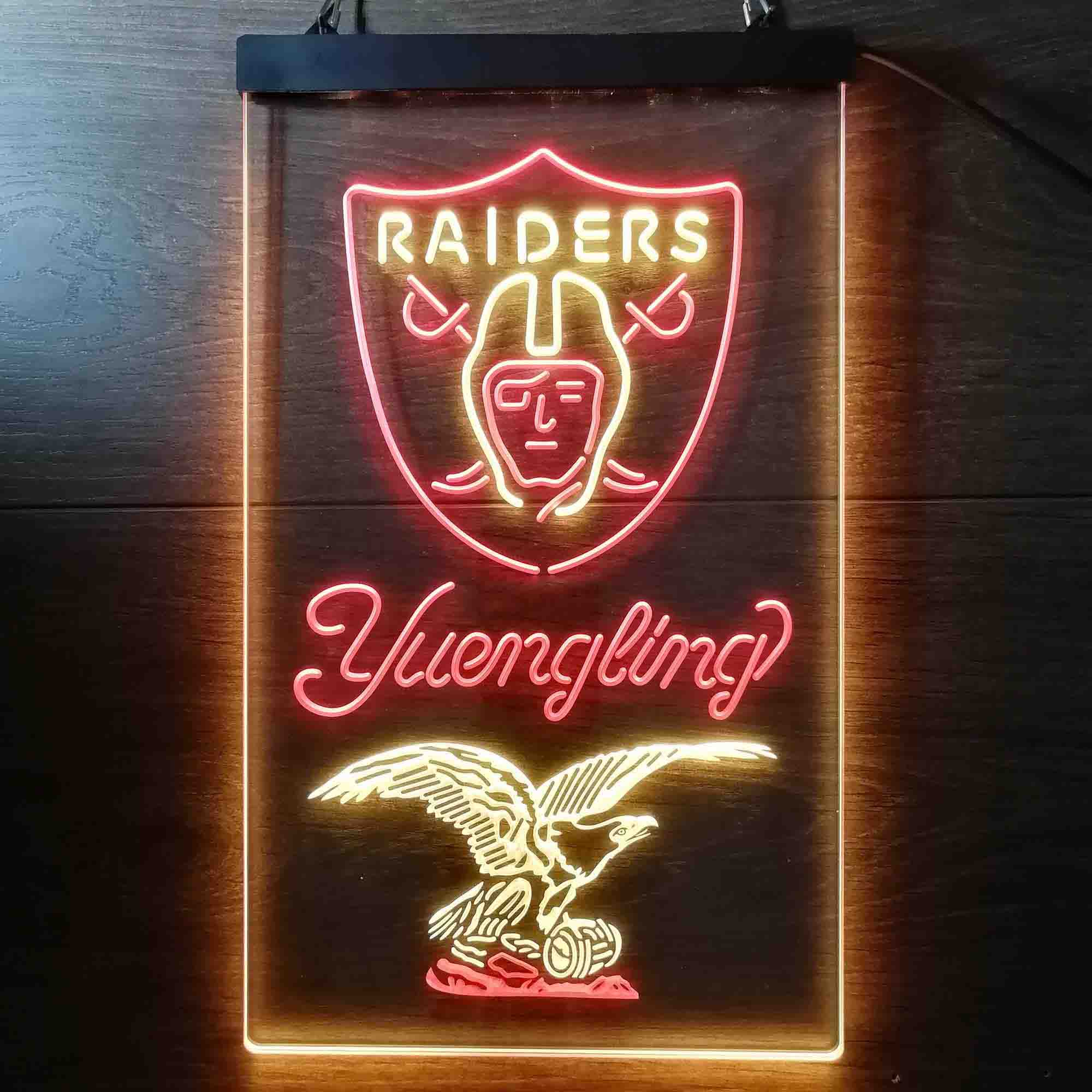 Yuengling Bar Las Vegas Raiders Led Light Sign