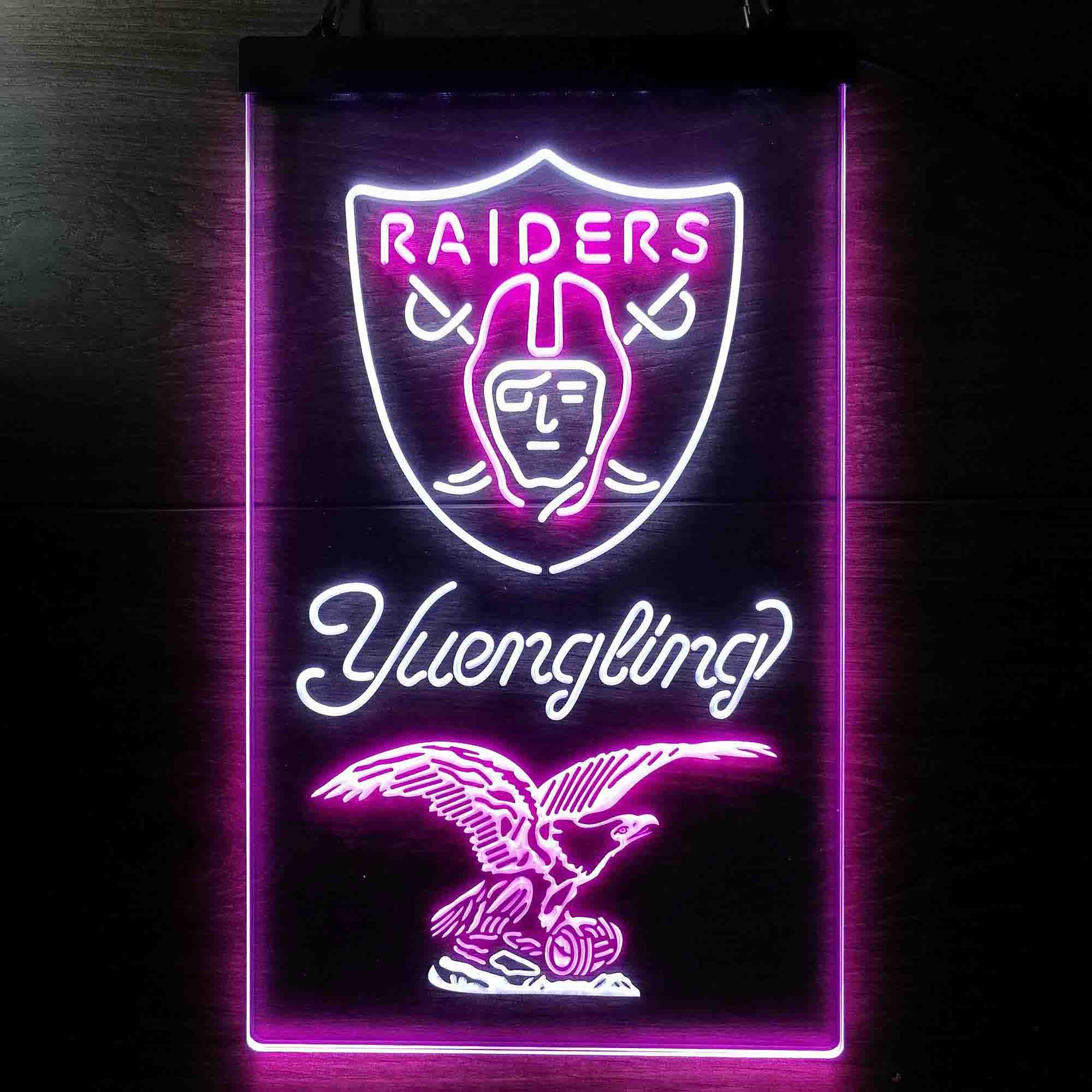 Yuengling Bar Las Vegas Raiders Led Light Sign