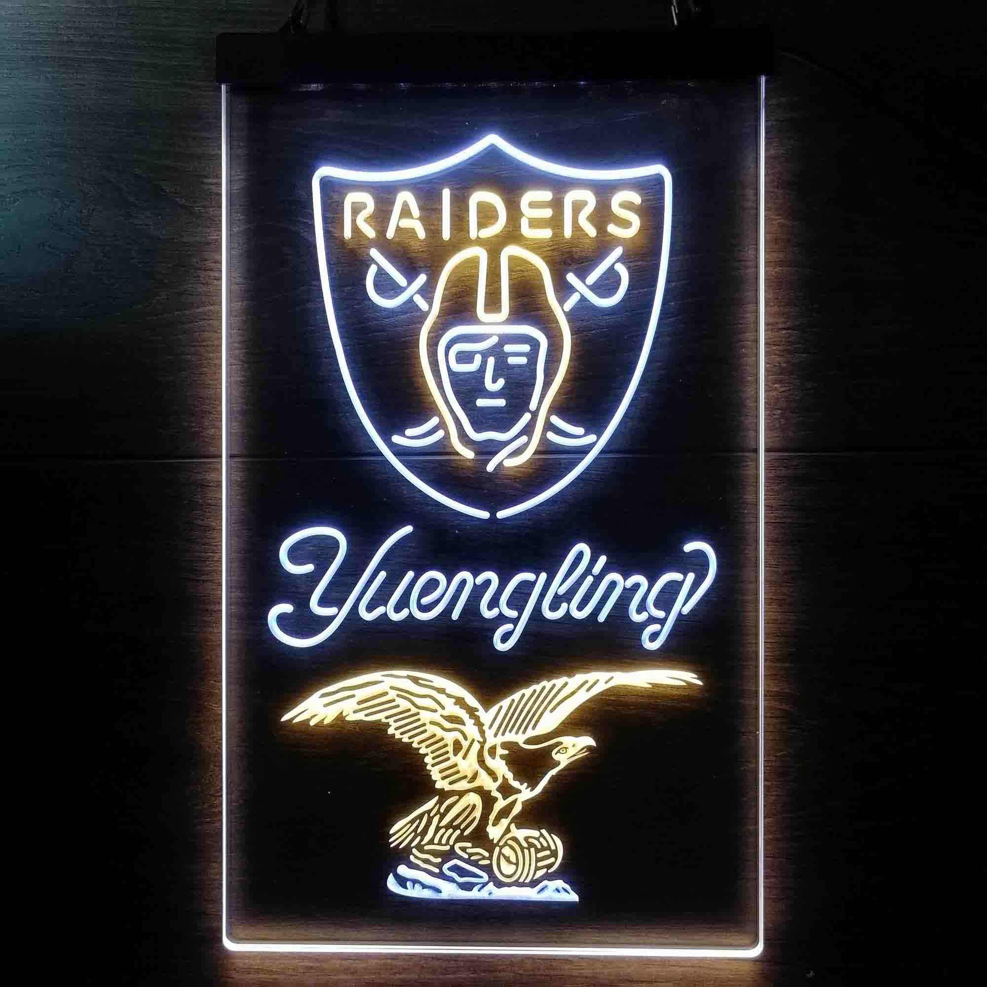 Yuengling Bar Las Vegas Raiders Led Light Sign