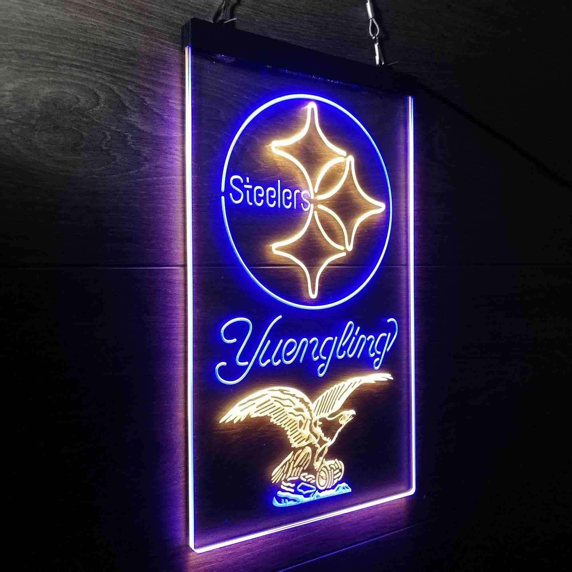 Yuengling Bar Pittsburgh Steelers Est. 1933 Neon-Like LED Light Sign