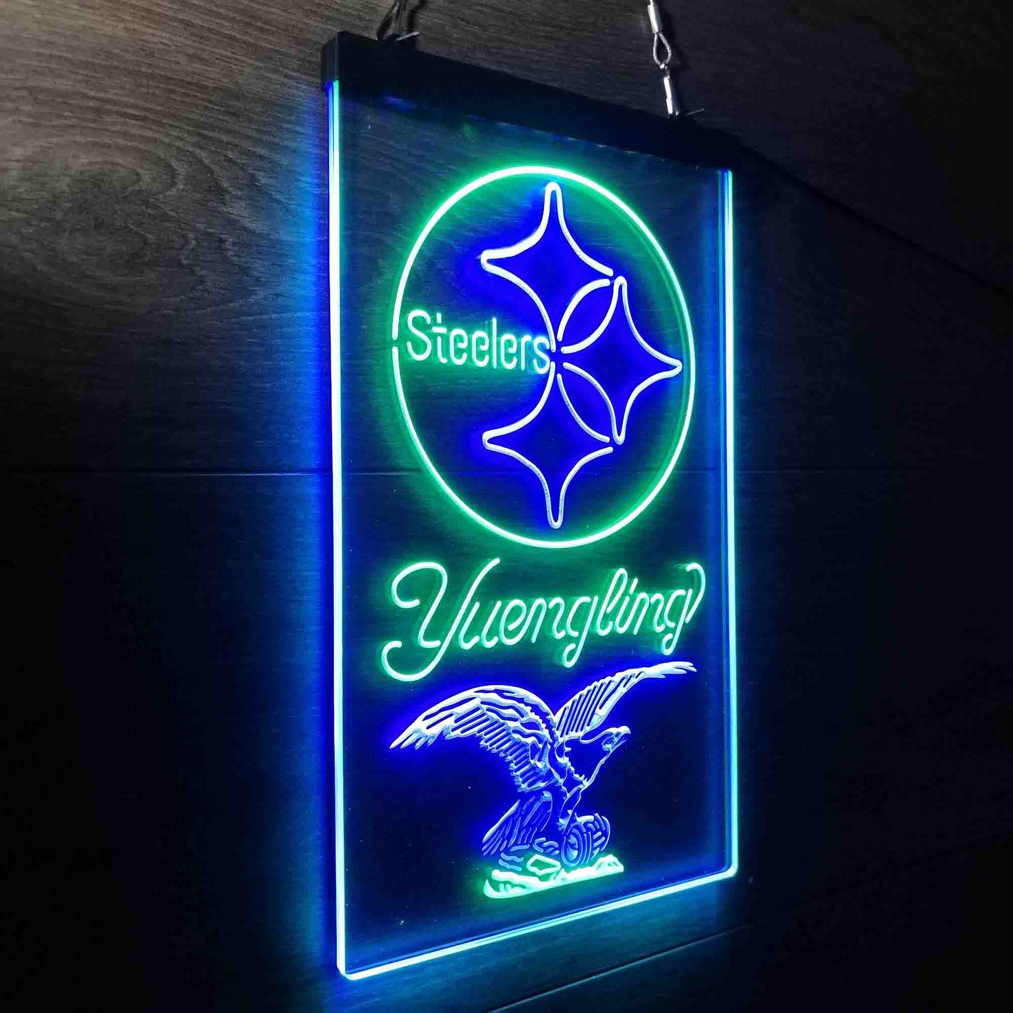 Yuengling Bar Pittsburgh Steelers Est. 1933 Neon-Like LED Light Sign