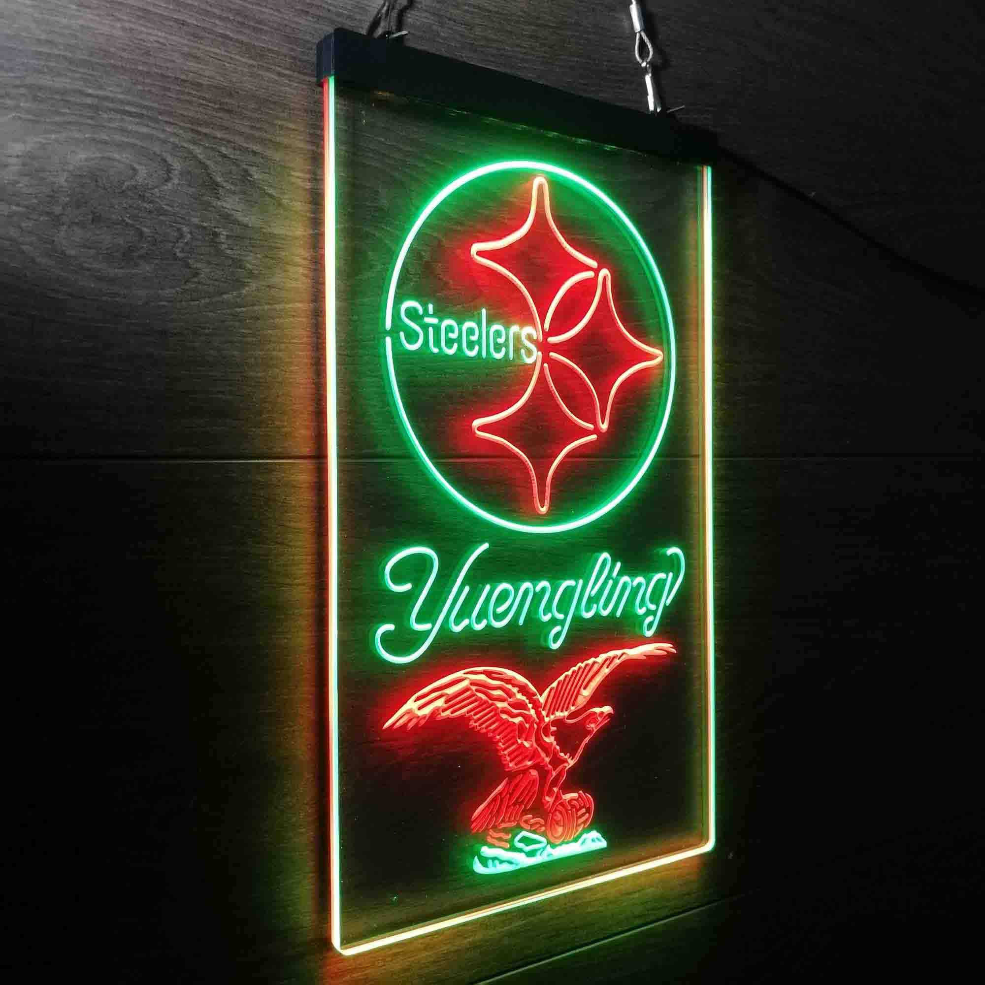 Yuengling Bar Pittsburgh Steelers Est. 1933 Neon-Like LED Light Sign