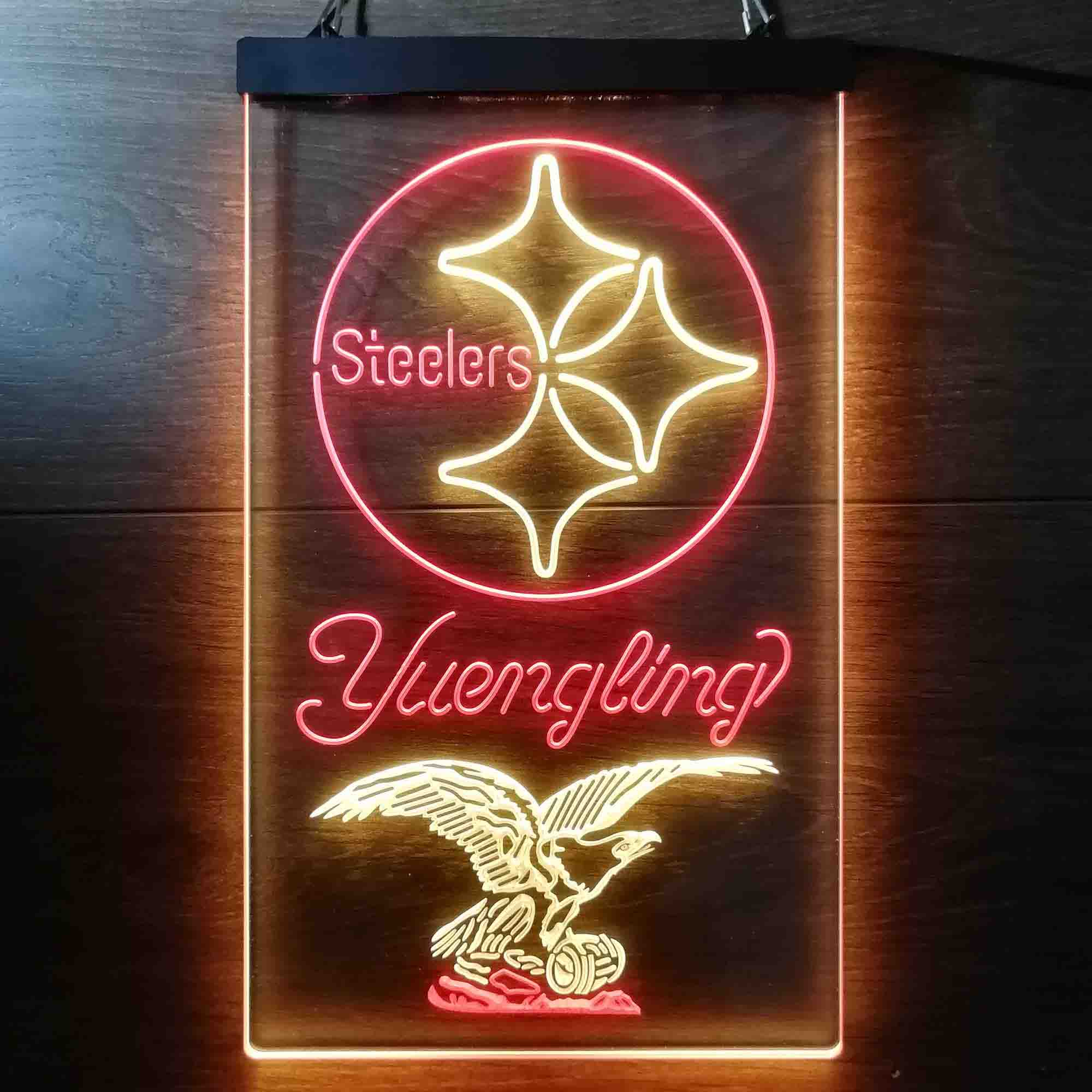 Yuengling Bar Pittsburgh Steelers Est. 1933 Neon-Like LED Light Sign