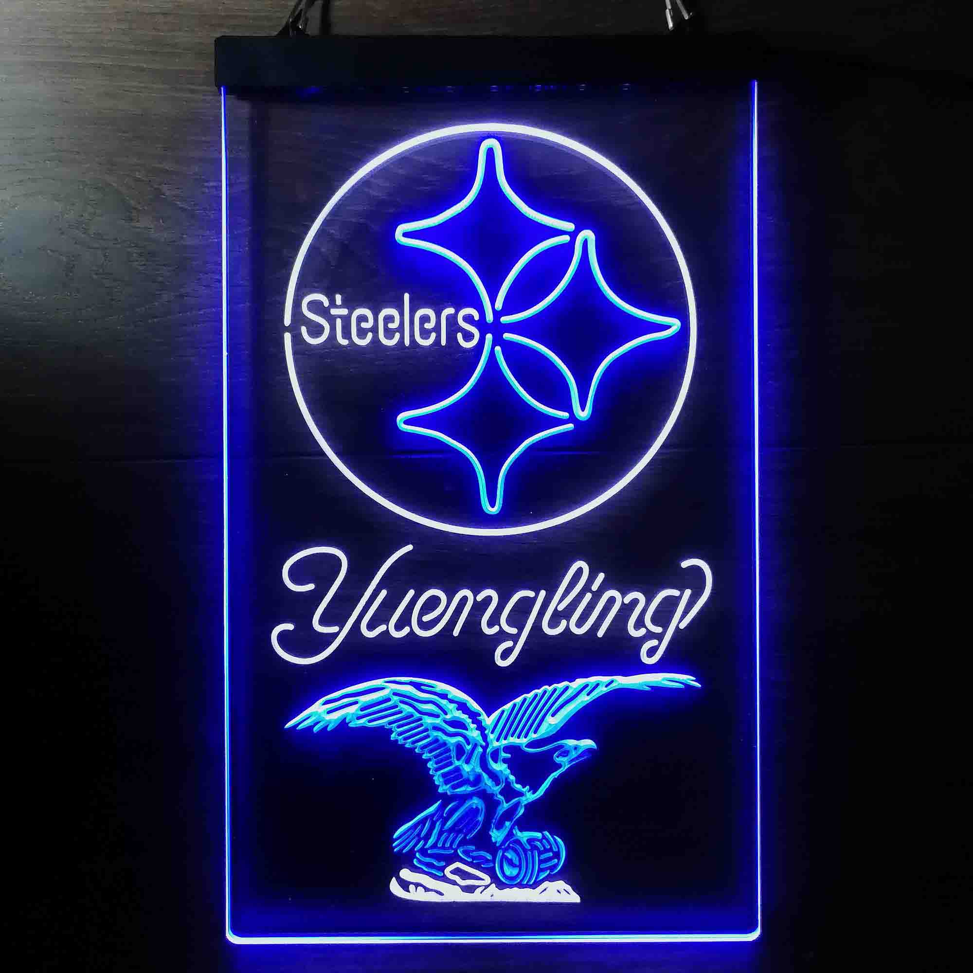 Yuengling Bar Pittsburgh Steelers Est. 1933 Neon-Like LED Light Sign