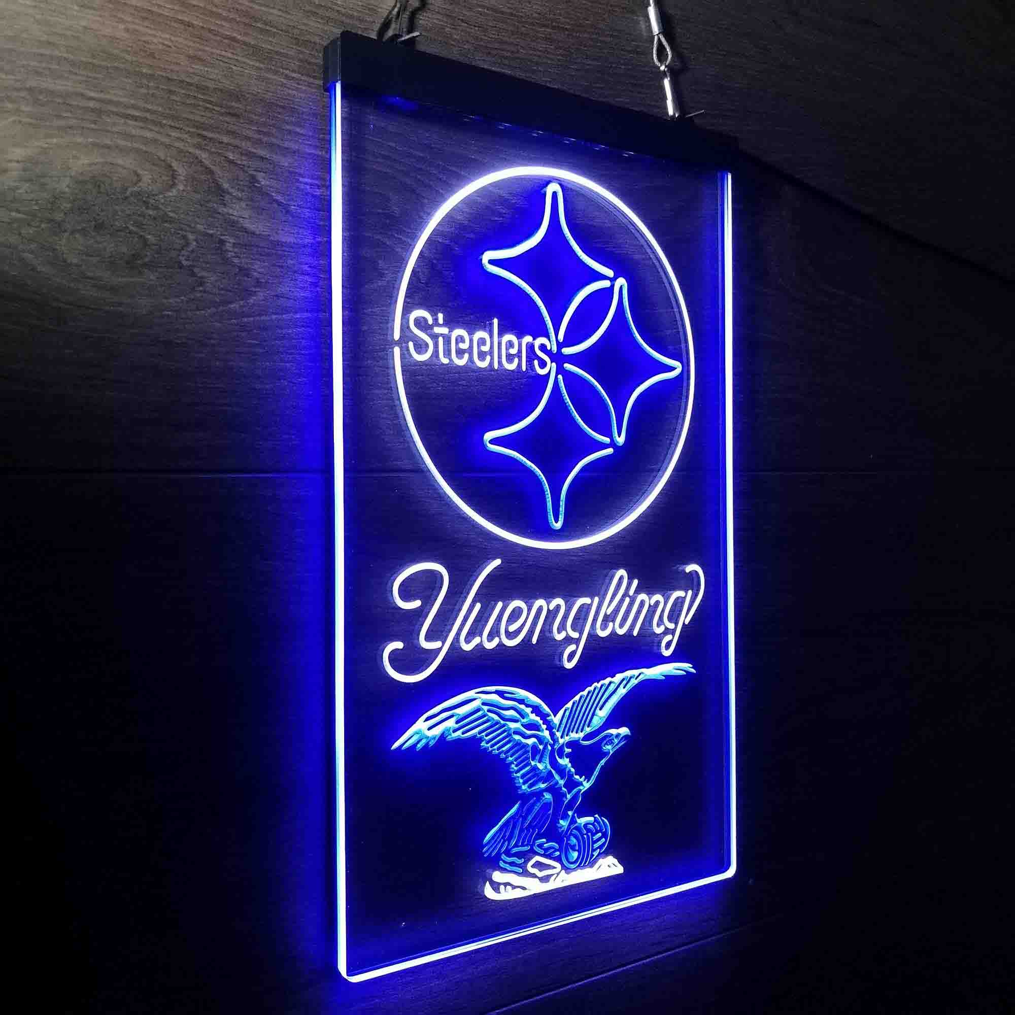 Yuengling Bar Pittsburgh Steelers Est. 1933 Neon-Like LED Light Sign