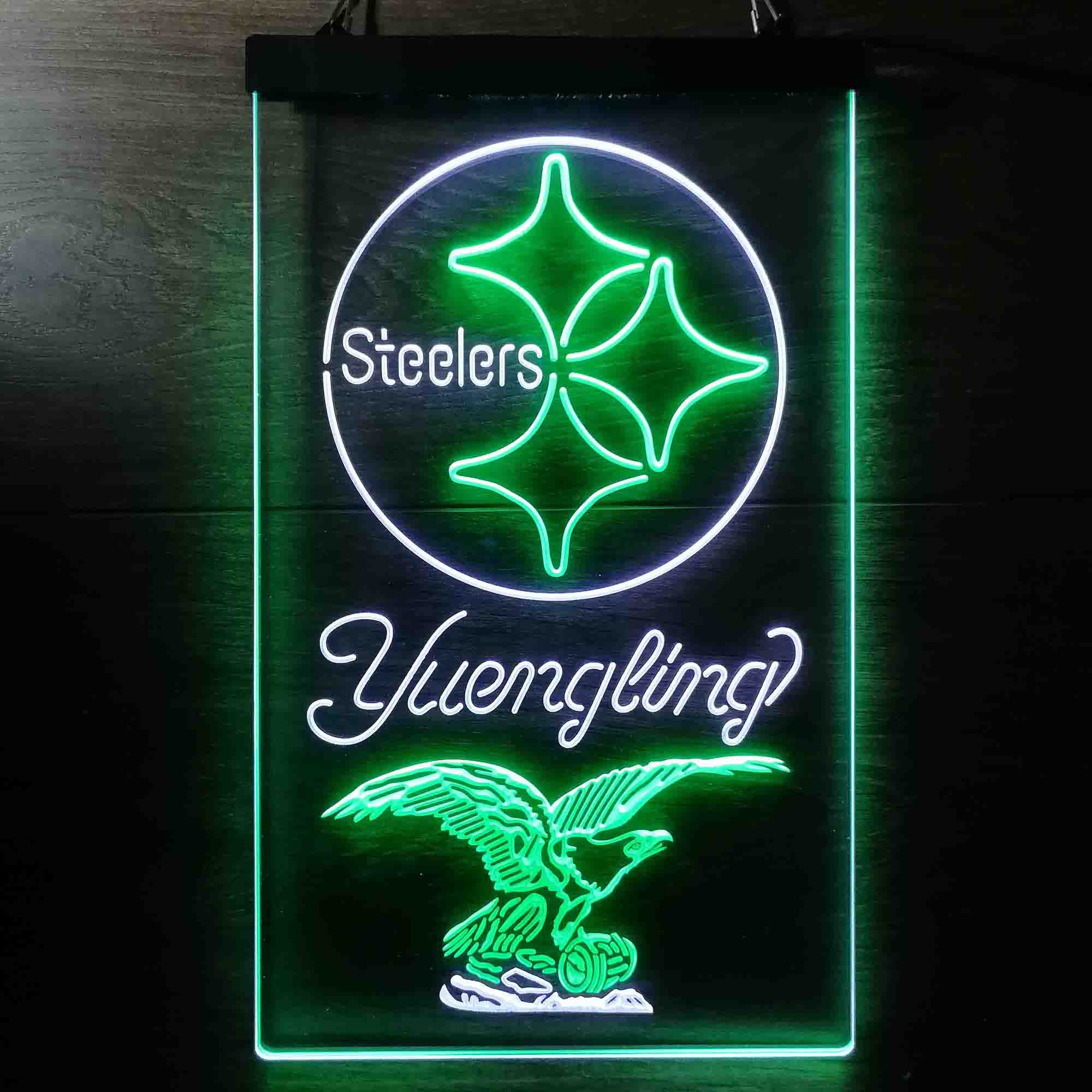 Yuengling Bar Pittsburgh Steelers Est. 1933 Neon-Like LED Light Sign