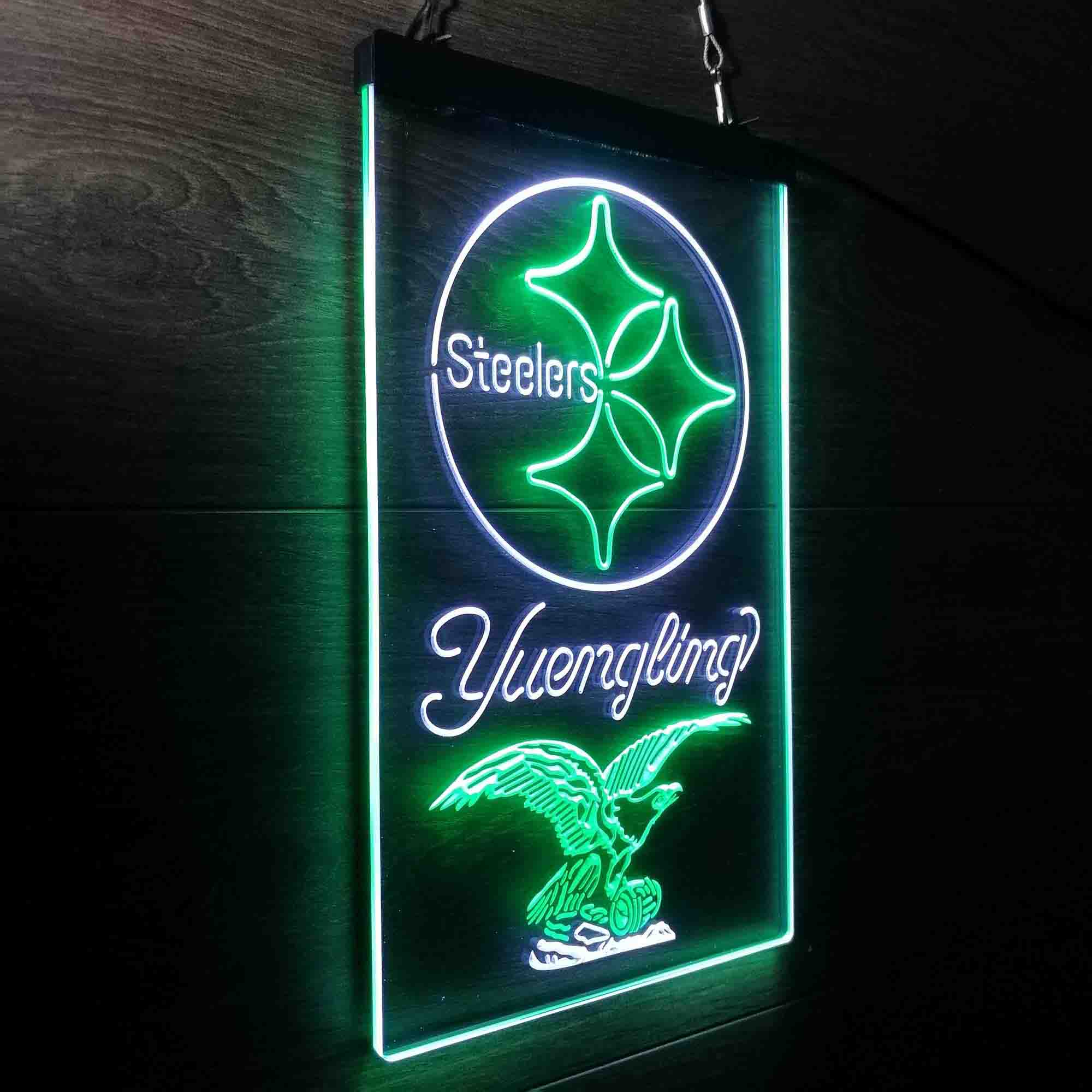 Yuengling Bar Pittsburgh Steelers Est. 1933 Neon-Like LED Light Sign