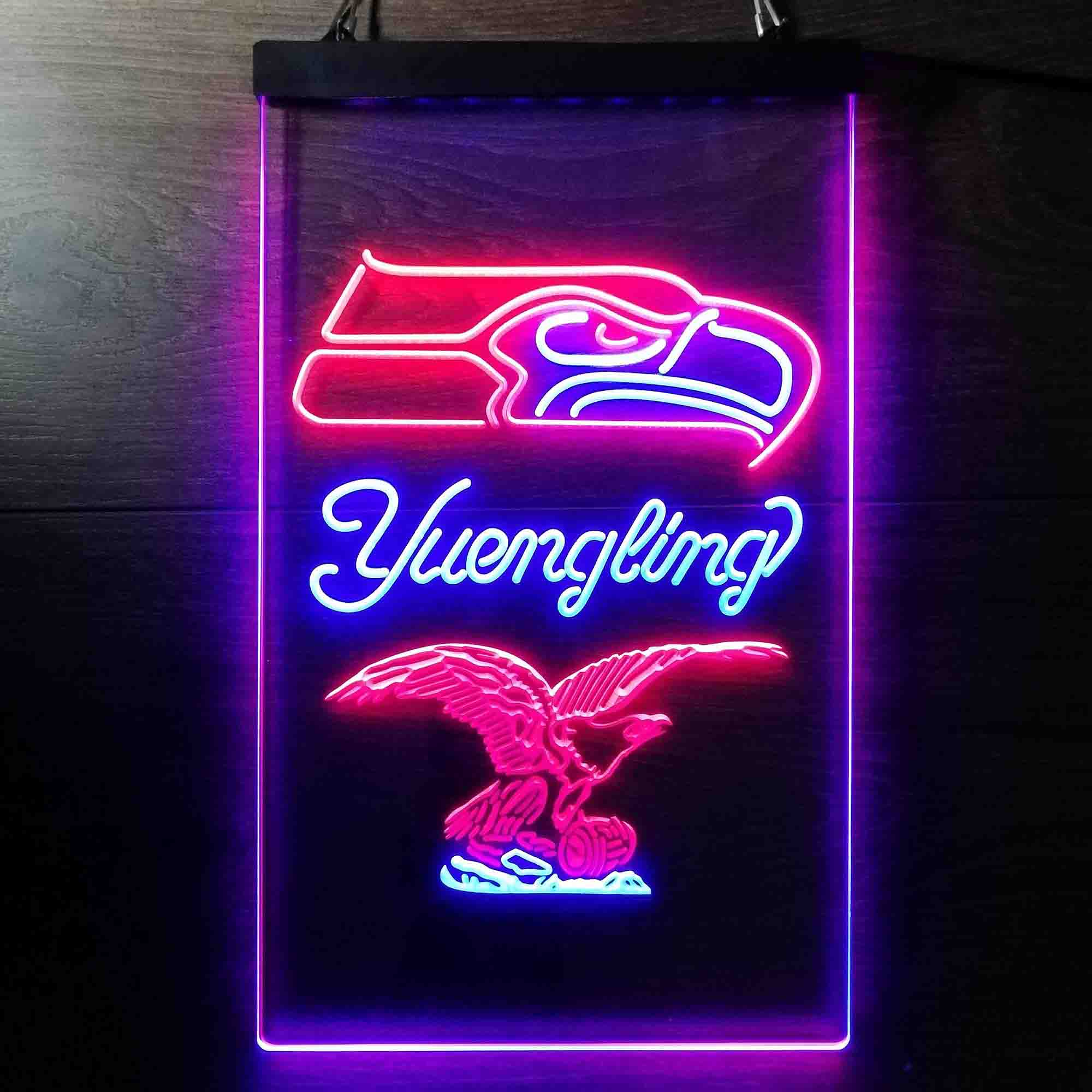 Yuengling Bar Seattle Seahawks Est. 1976 Neon-Like LED Light Sign