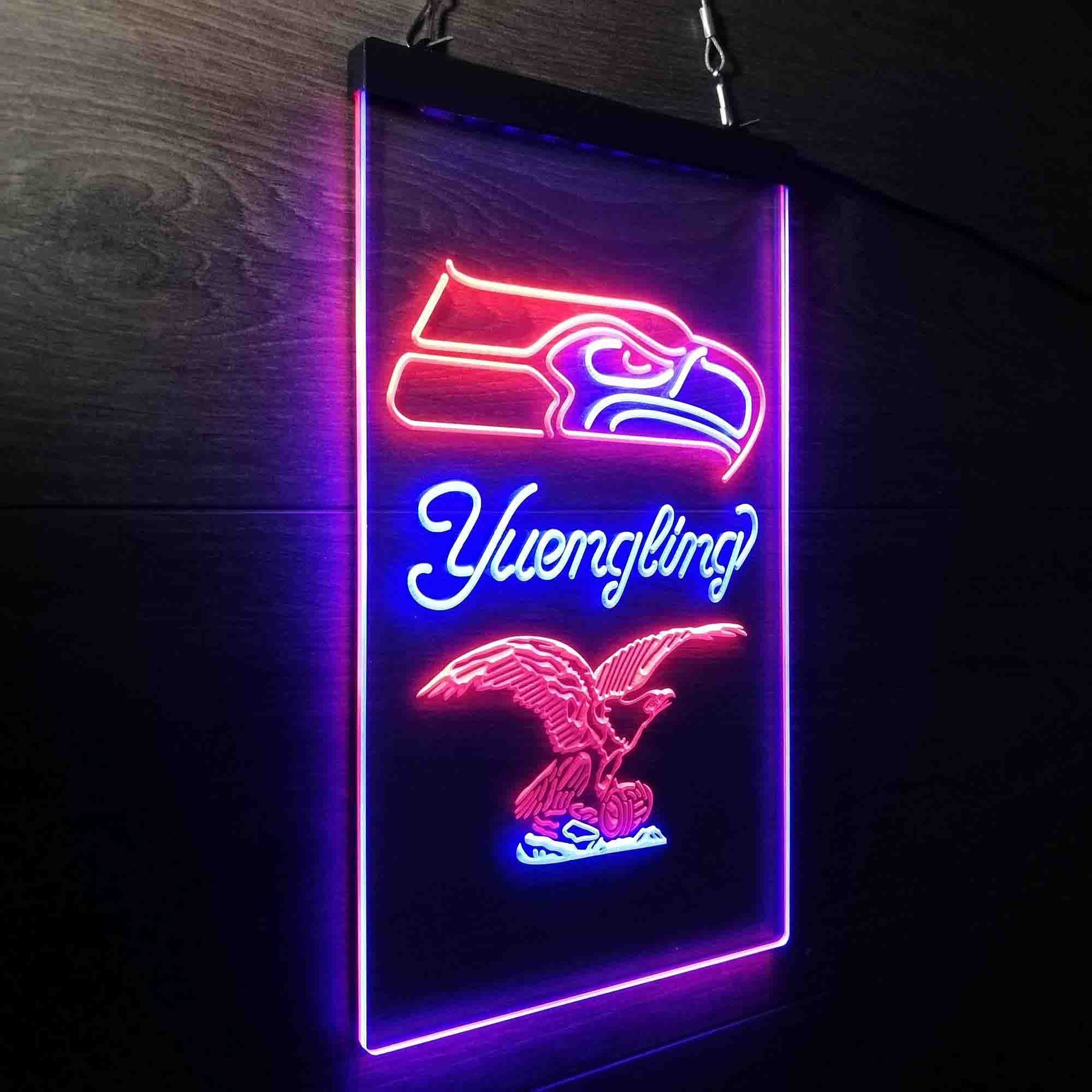 Yuengling Bar Seattle Seahawks Est. 1976 Neon-Like LED Light Sign