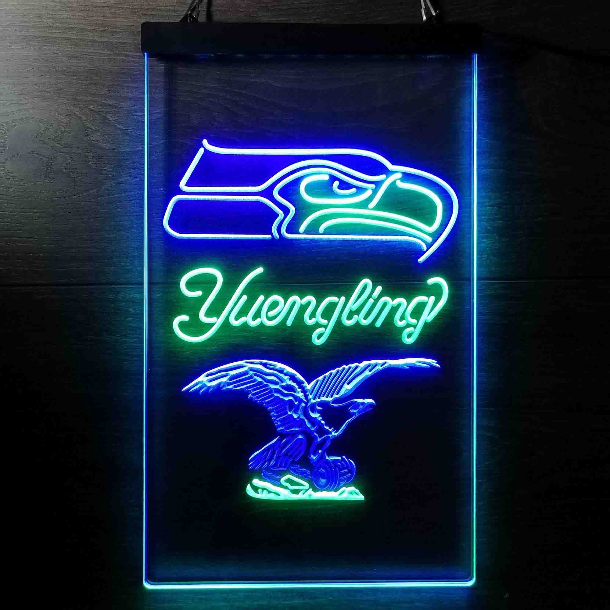 Yuengling Bar Seattle Seahawks Est. 1976 Neon-Like LED Light Sign