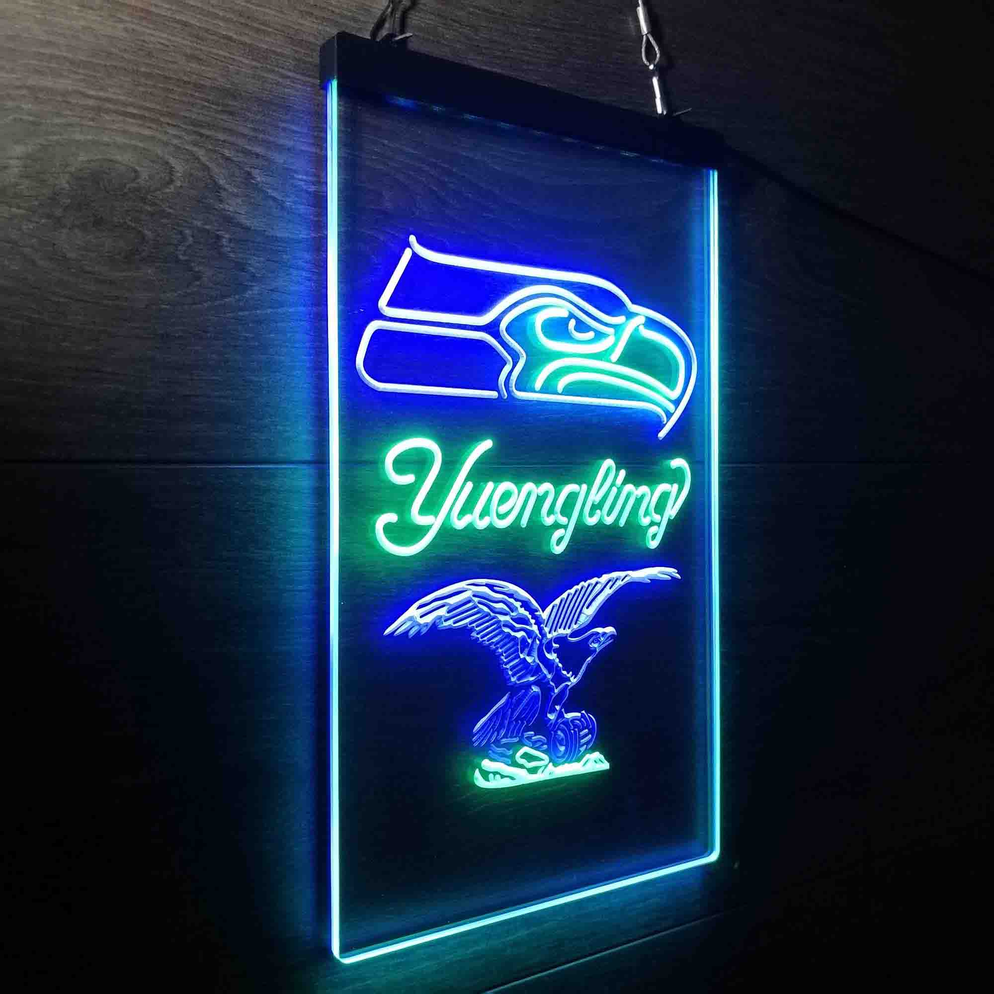 Yuengling Bar Seattle Seahawks Est. 1976 Neon-Like LED Light Sign