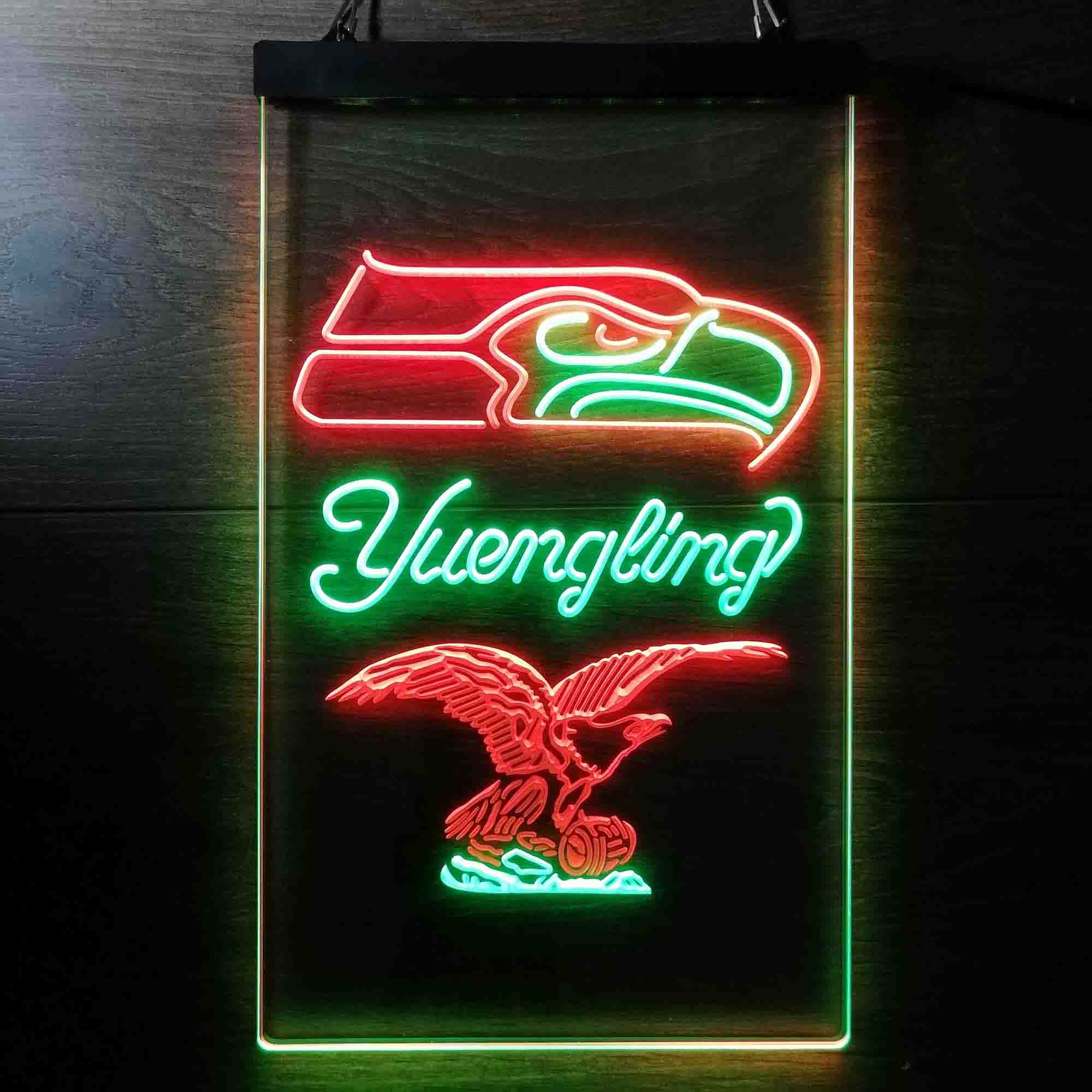 Yuengling Bar Seattle Seahawks Est. 1976 Neon-Like LED Light Sign