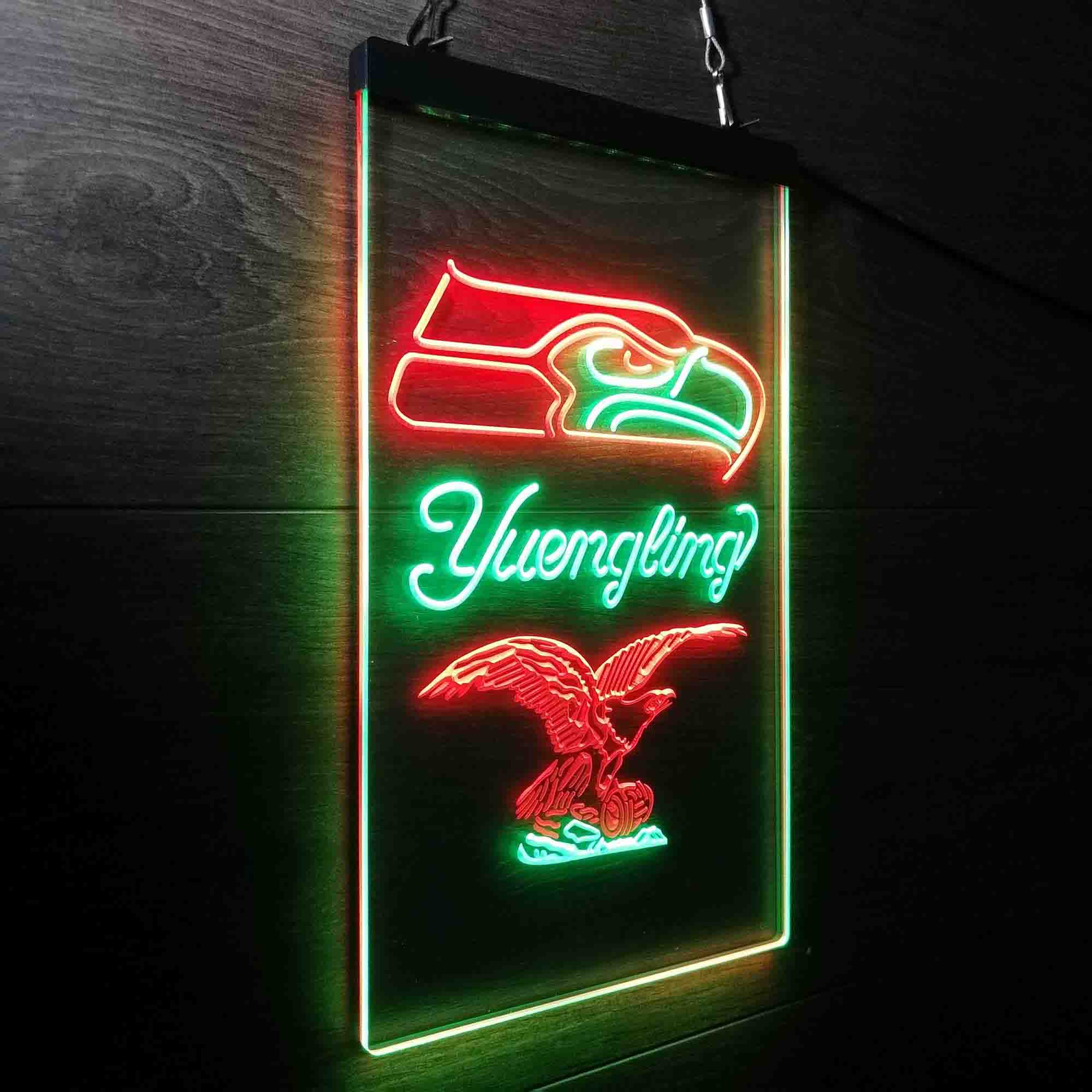 Yuengling Bar Seattle Seahawks Est. 1976 Neon-Like LED Light Sign