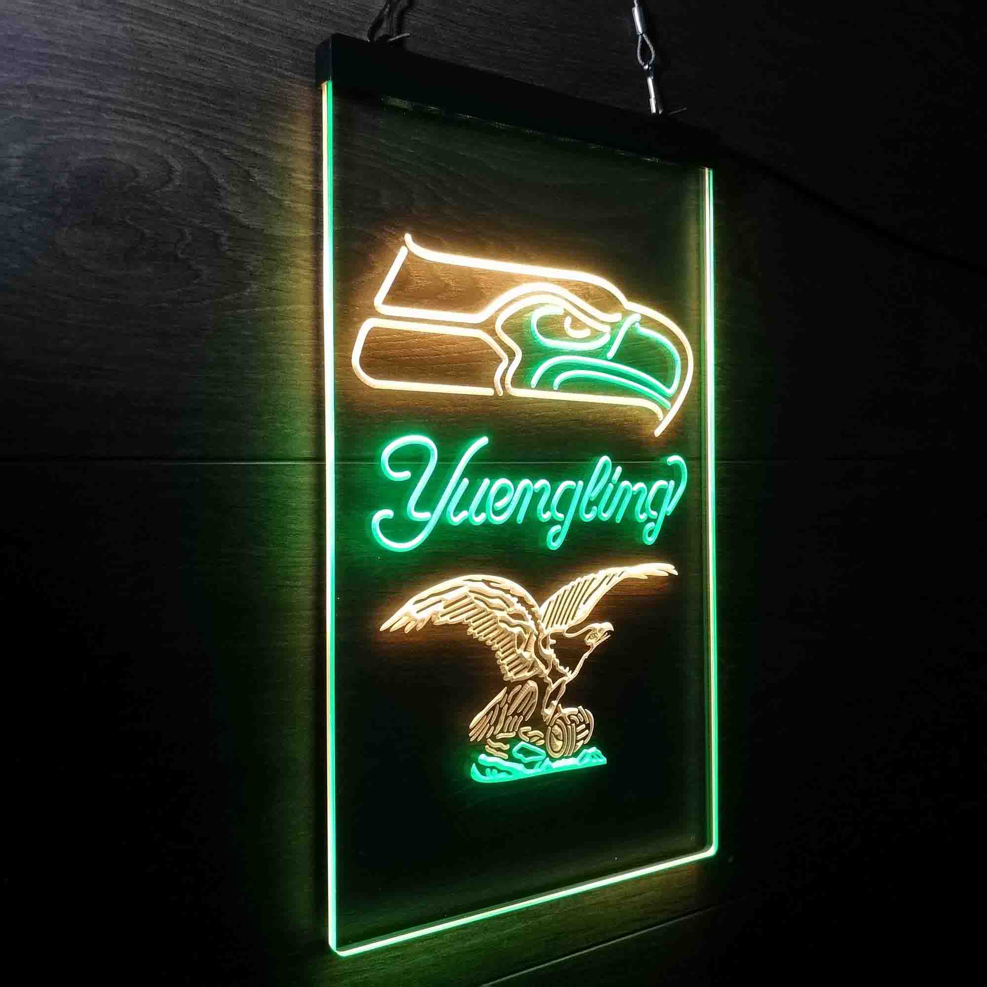 Yuengling Bar Seattle Seahawks Est. 1976 Neon-Like LED Light Sign