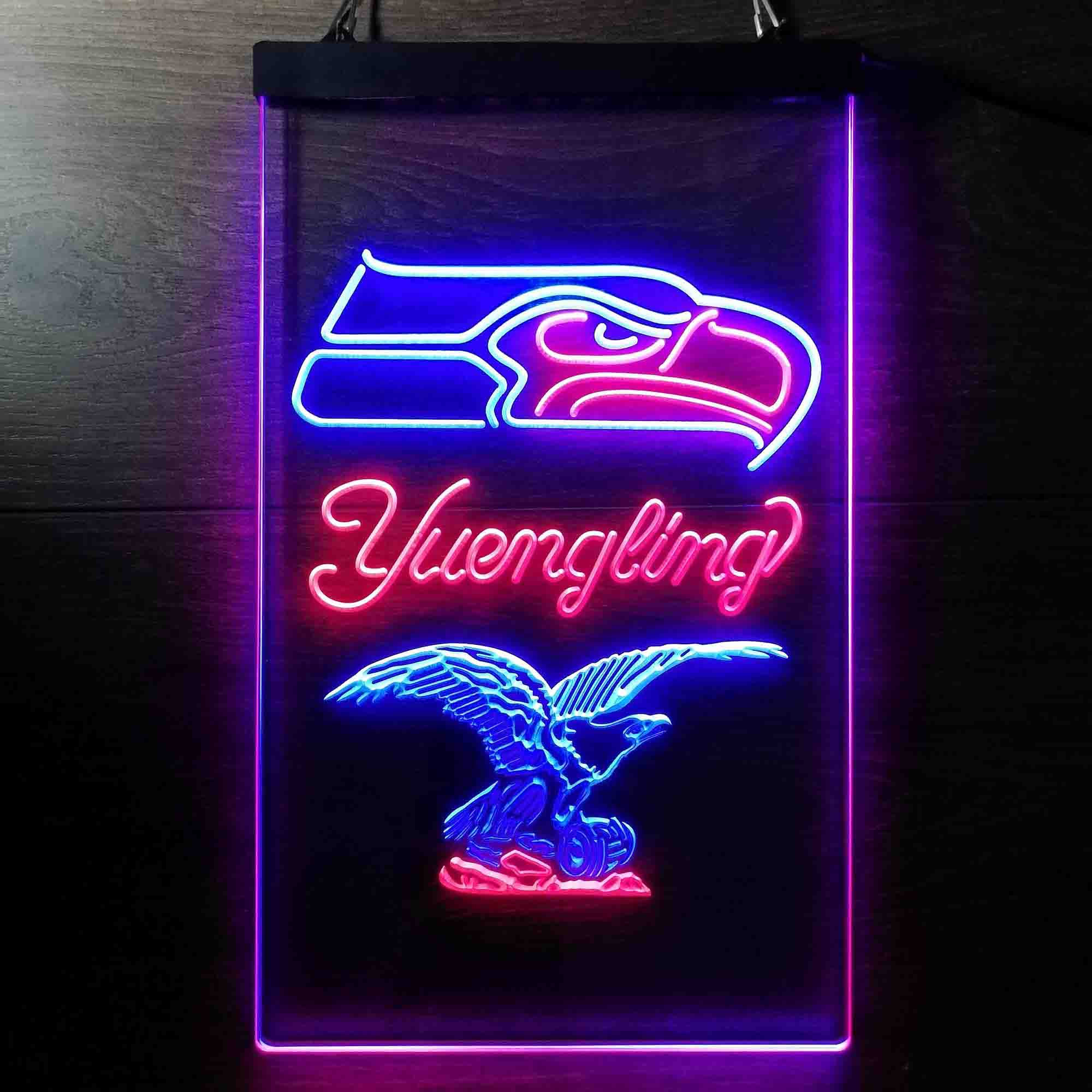 Yuengling Bar Seattle Seahawks Est. 1976 Neon-Like LED Light Sign