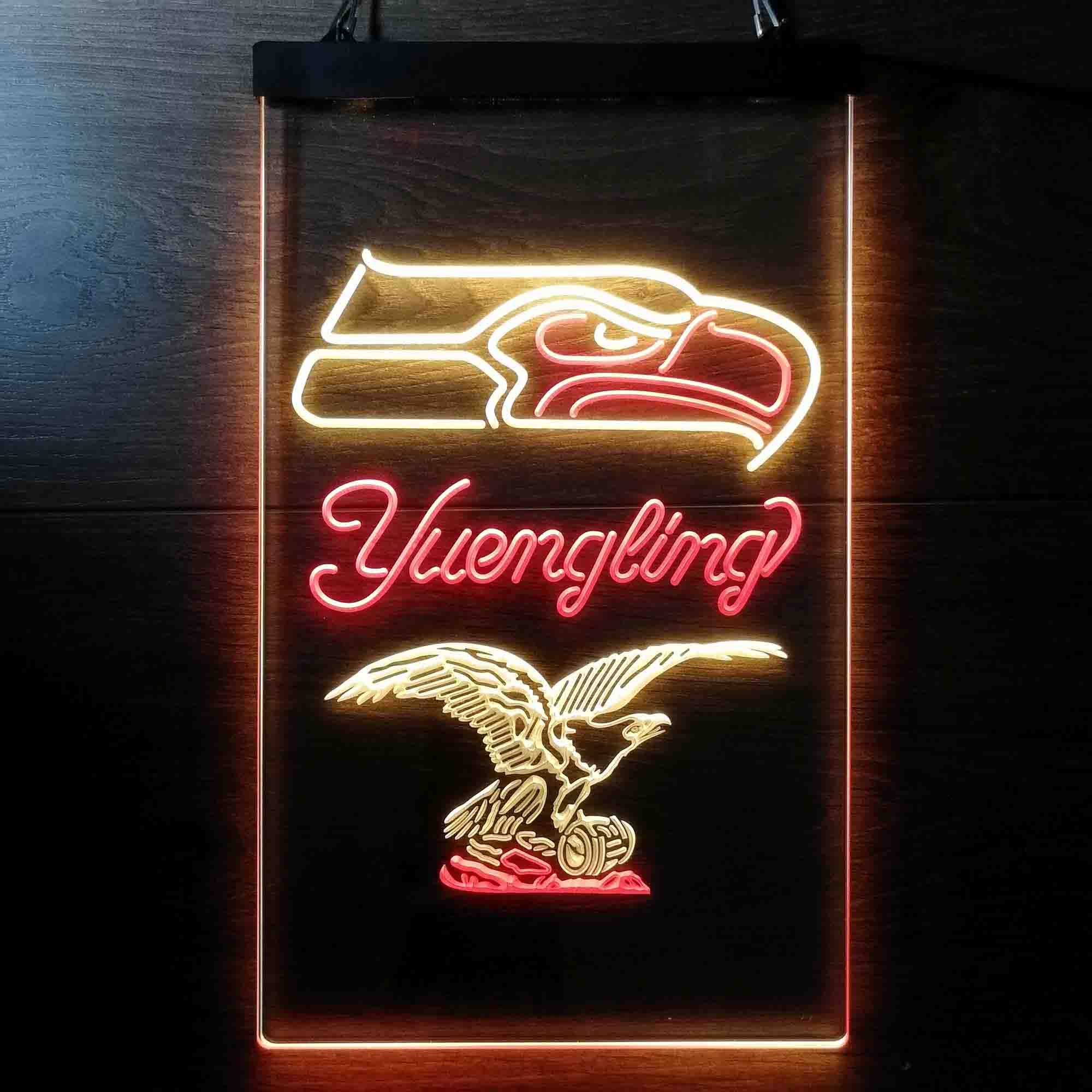 Yuengling Bar Seattle Seahawks Est. 1976 Neon-Like LED Light Sign