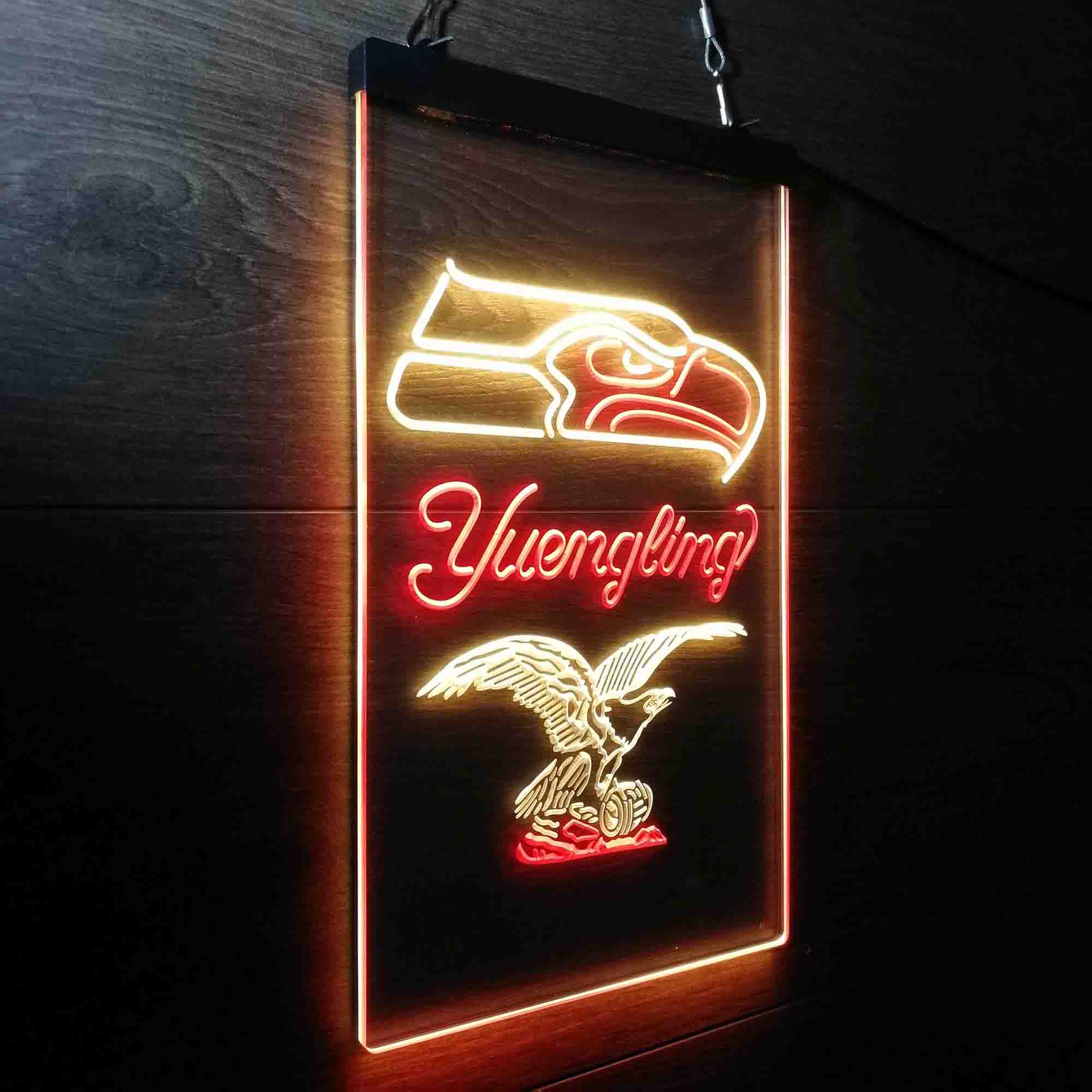 Yuengling Bar Seattle Seahawks Est. 1976 Neon-Like LED Light Sign