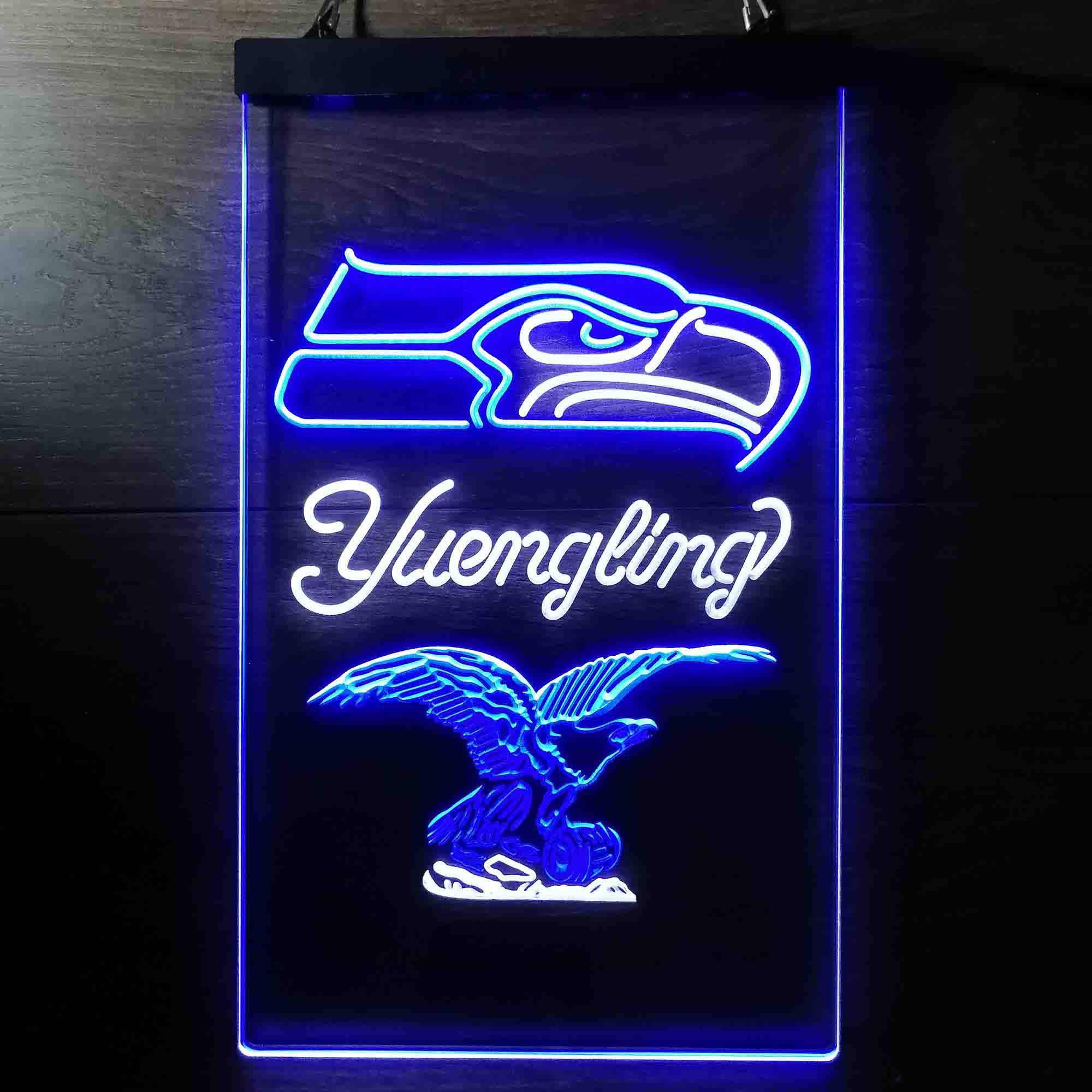 Yuengling Bar Seattle Seahawks Est. 1976 Neon-Like LED Light Sign