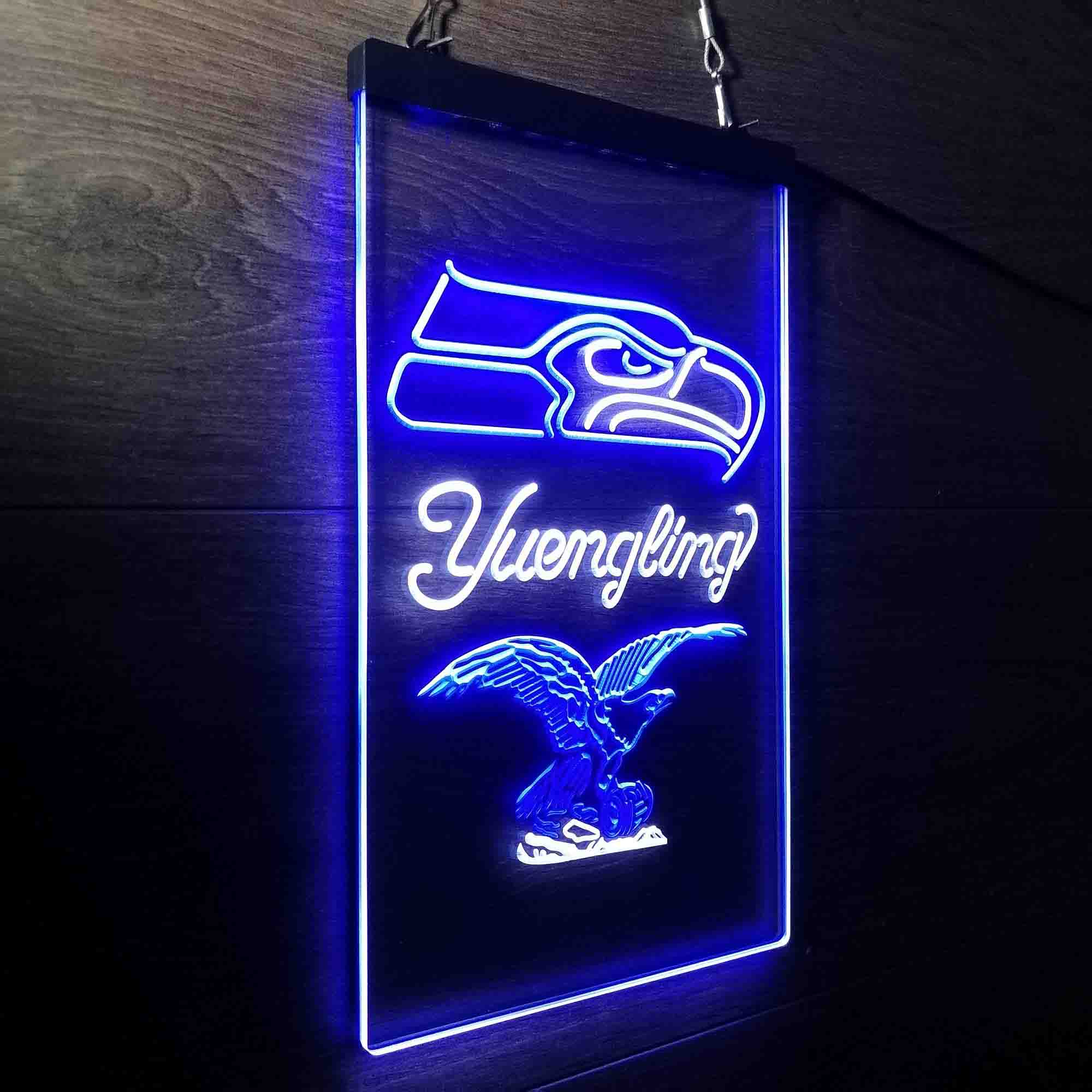 Yuengling Bar Seattle Seahawks Est. 1976 Neon-Like LED Light Sign