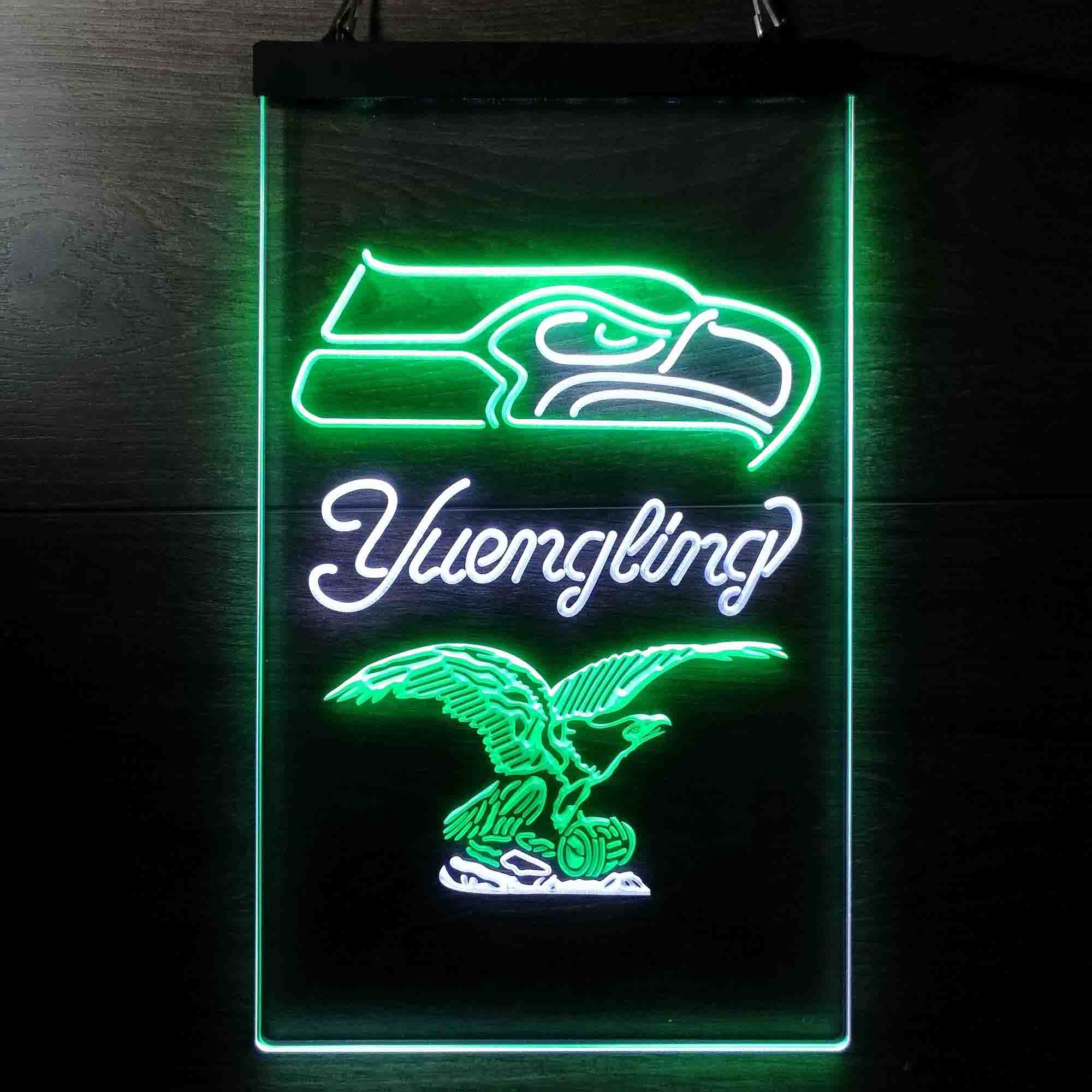 Yuengling Bar Seattle Seahawks Est. 1976 Neon-Like LED Light Sign