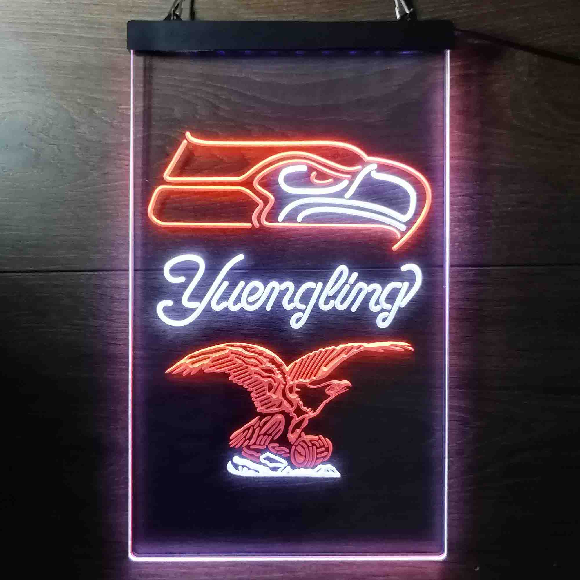 Yuengling Bar Seattle Seahawks Est. 1976 Neon-Like LED Light Sign