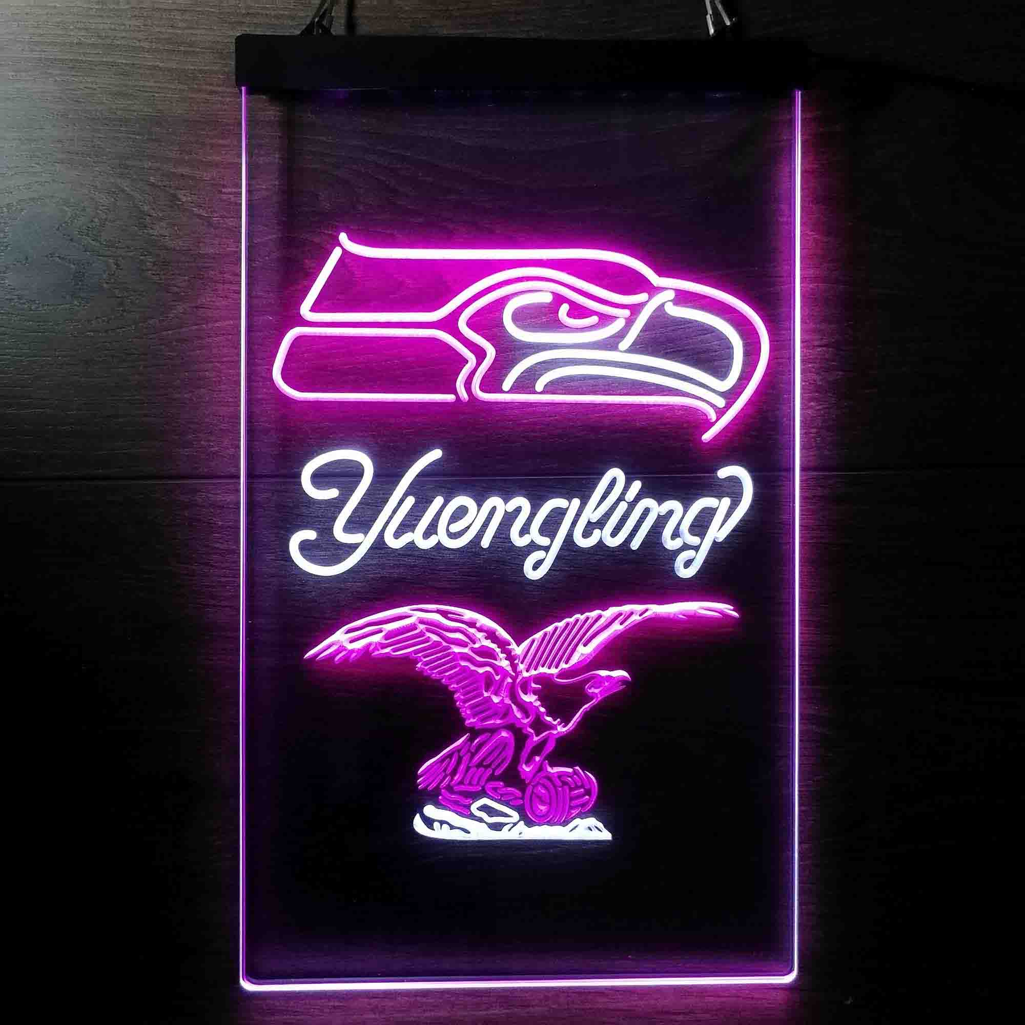 Yuengling Bar Seattle Seahawks Est. 1976 Neon-Like LED Light Sign