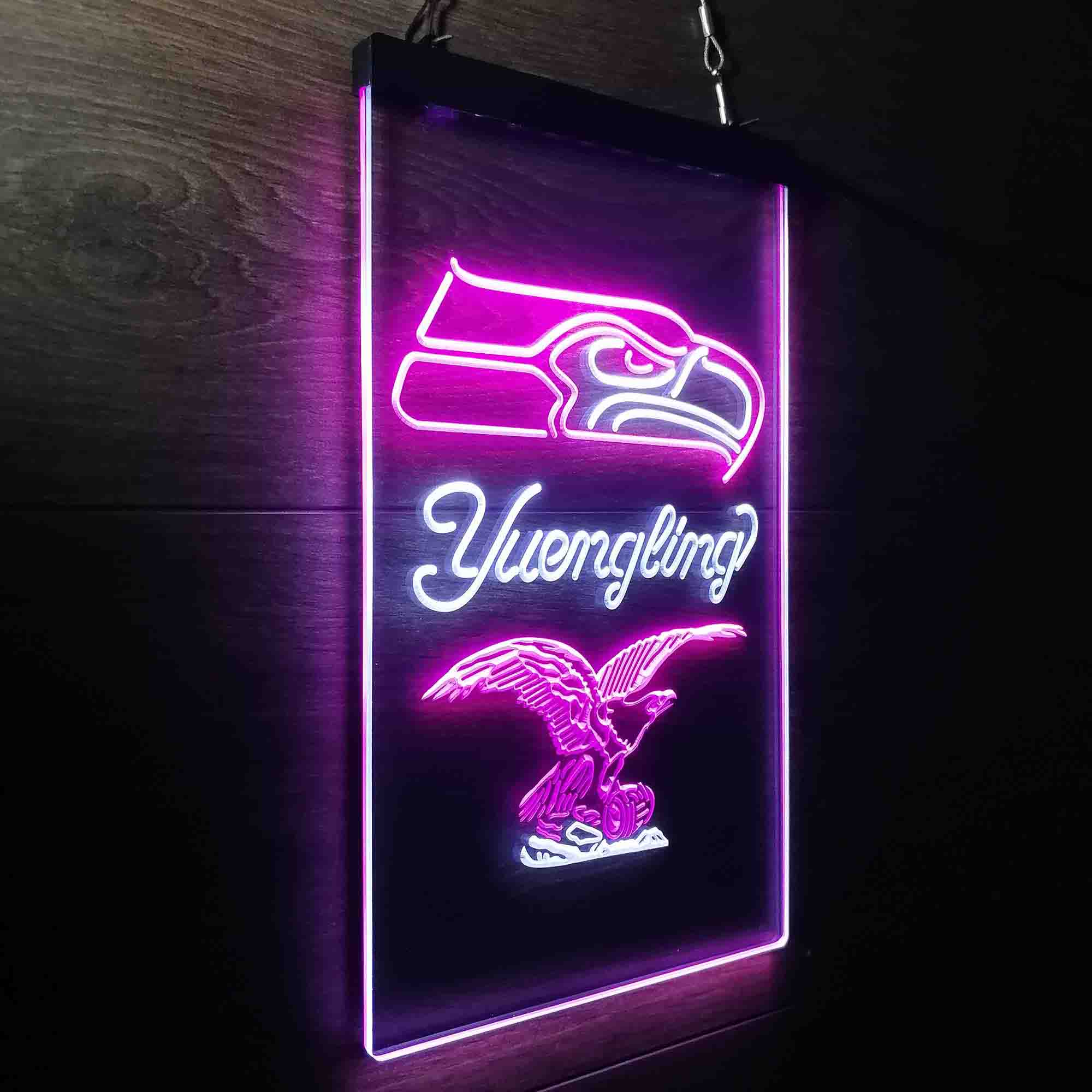 Yuengling Bar Seattle Seahawks Est. 1976 Neon-Like LED Light Sign