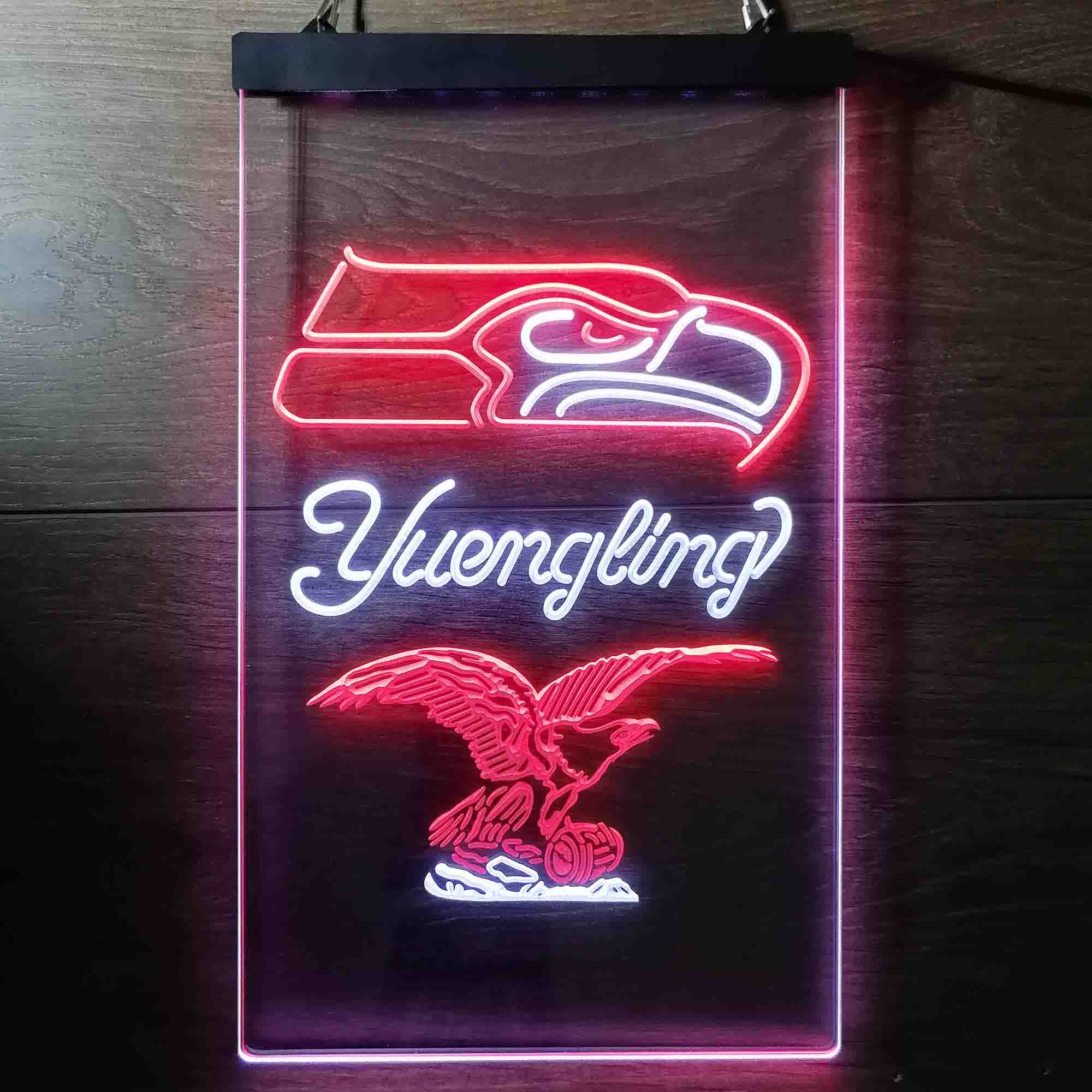 Yuengling Bar Seattle Seahawks Est. 1976 Neon-Like LED Light Sign