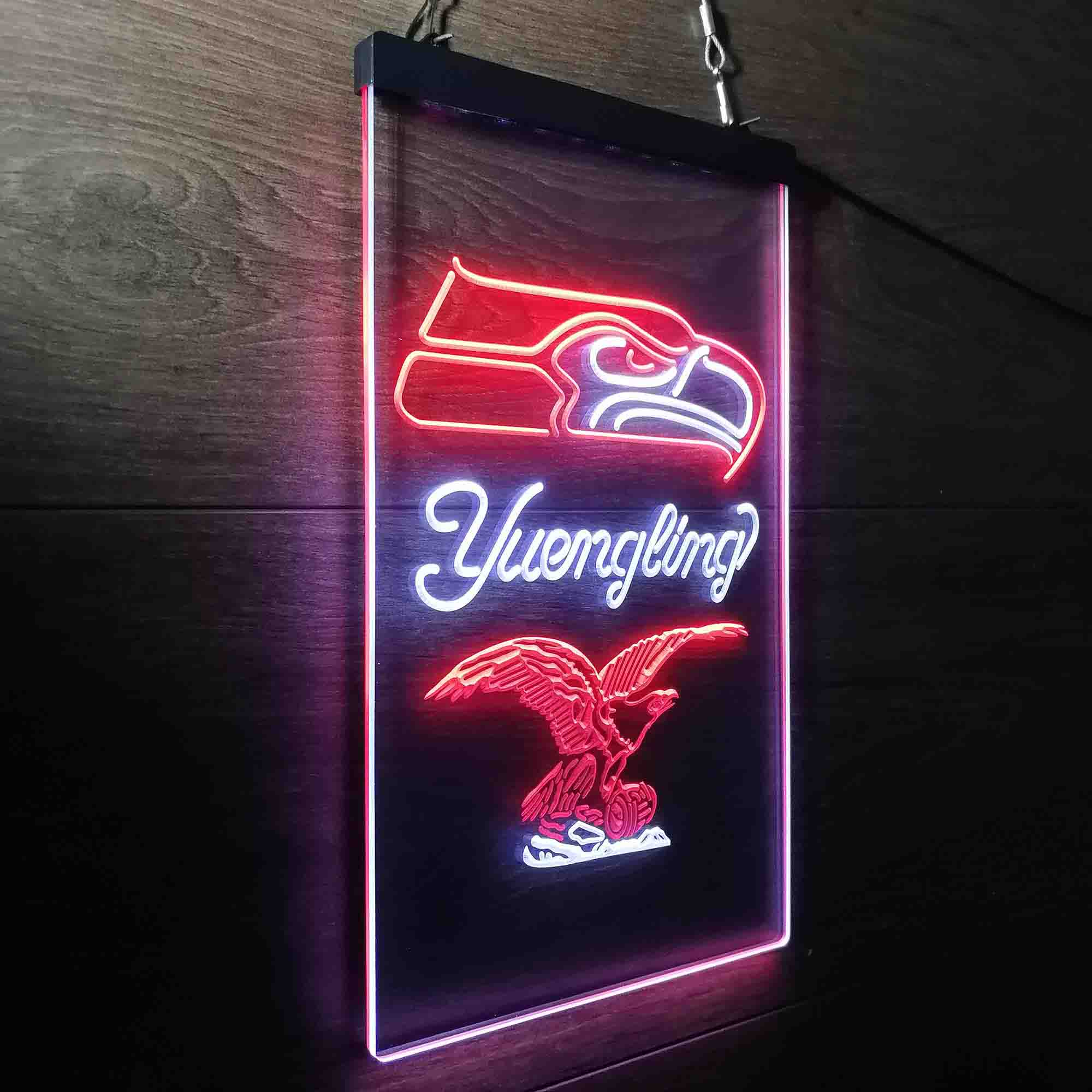 Yuengling Bar Seattle Seahawks Est. 1976 Neon-Like LED Light Sign