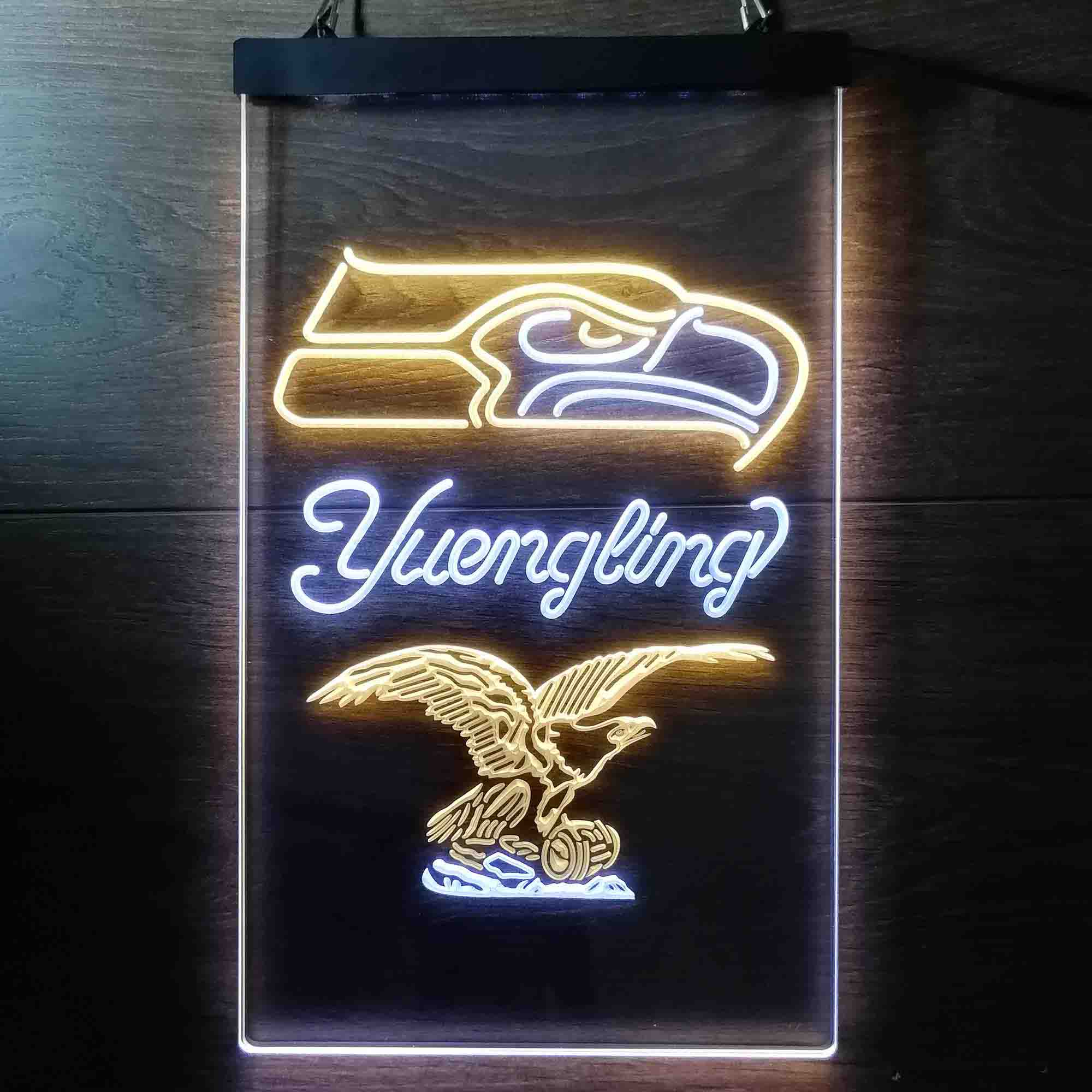 Yuengling Bar Seattle Seahawks Est. 1976 Neon-Like LED Light Sign