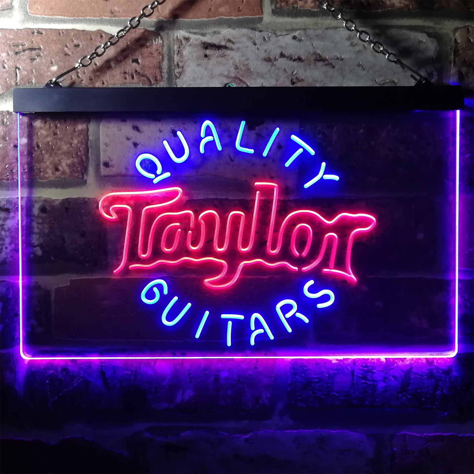 Taylor Guitar Music Dual Color LED Light Sign ProLedSign