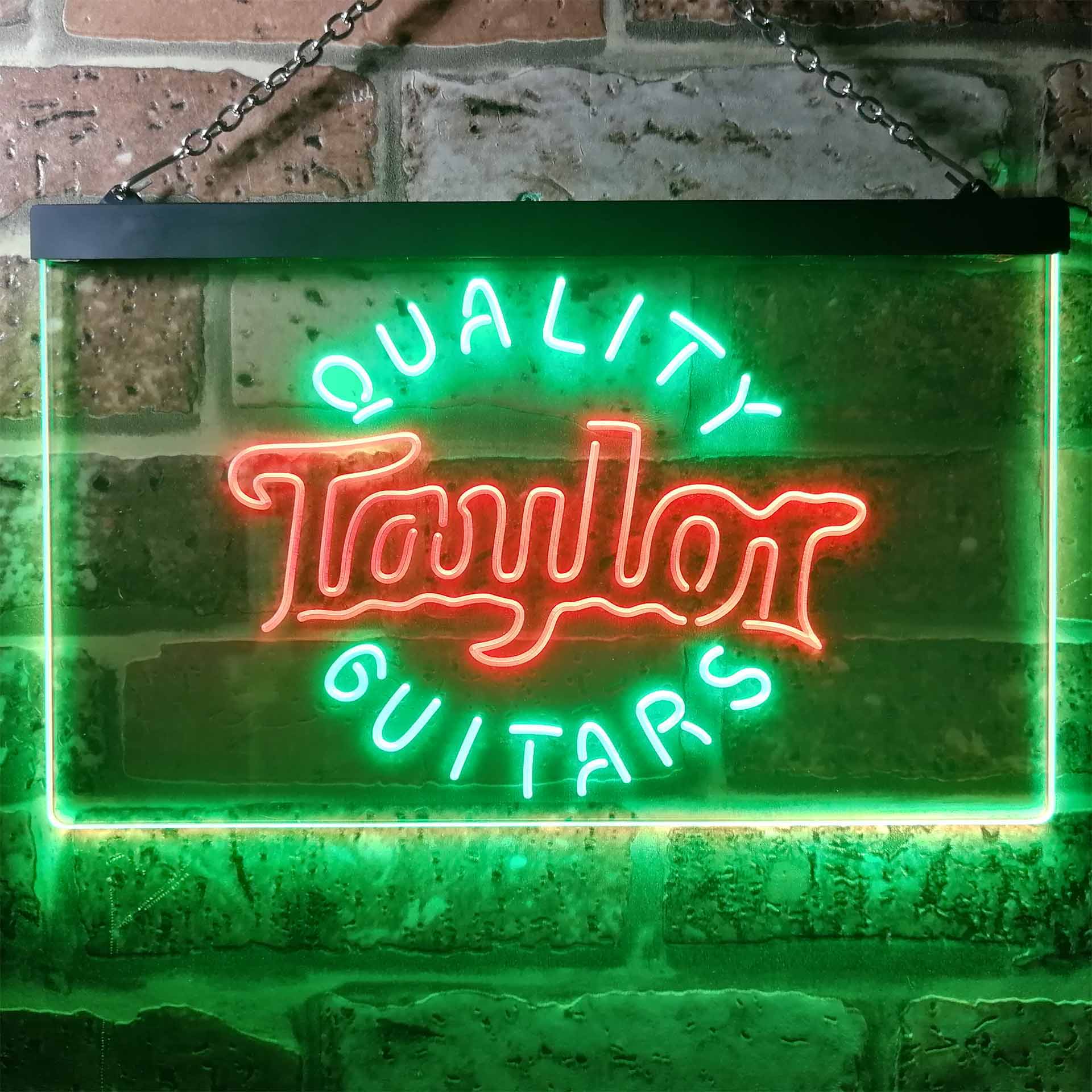 Taylor Guitar Music Dual Color LED Light Sign ProLedSign