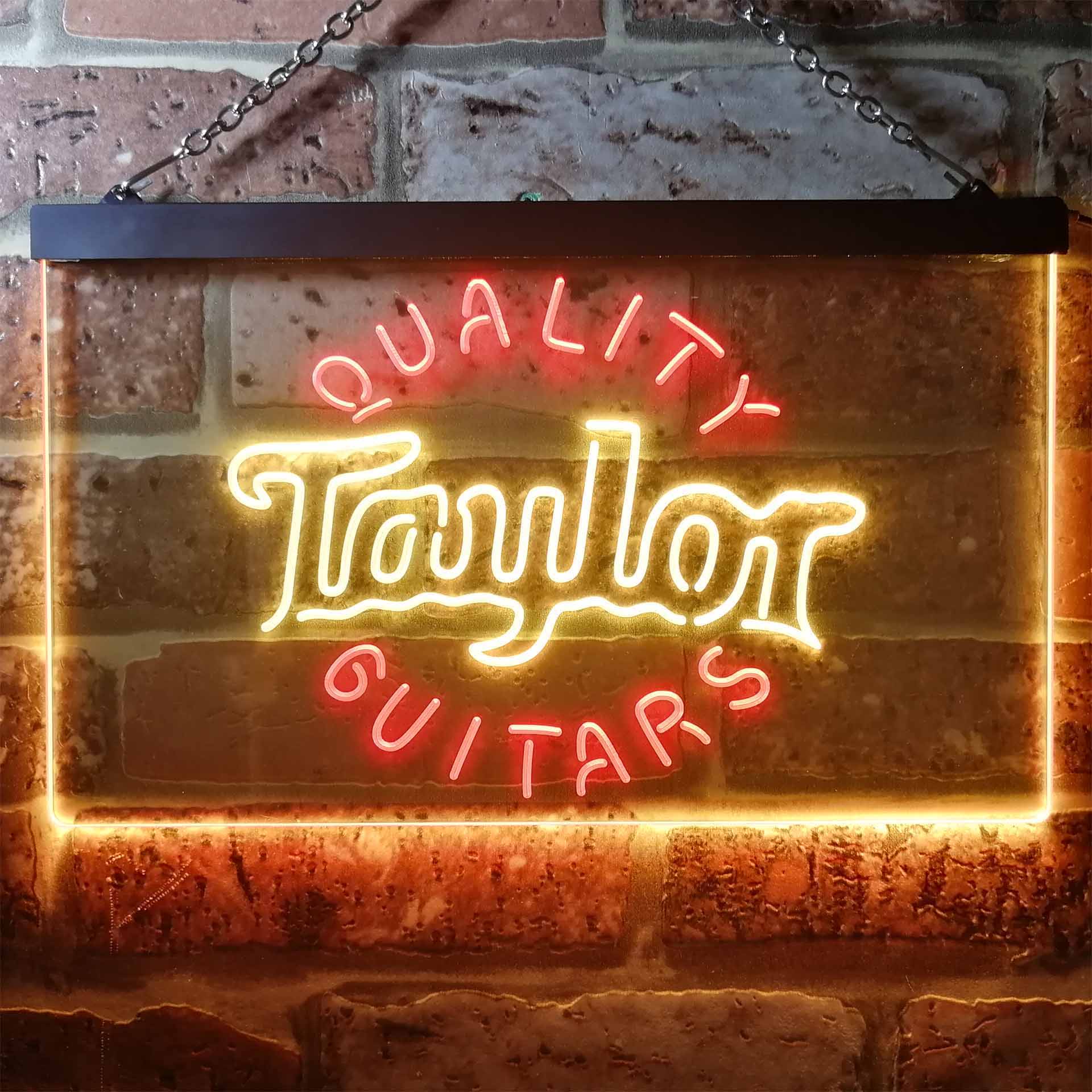 Taylor Guitar Music Dual Color LED Light Sign ProLedSign