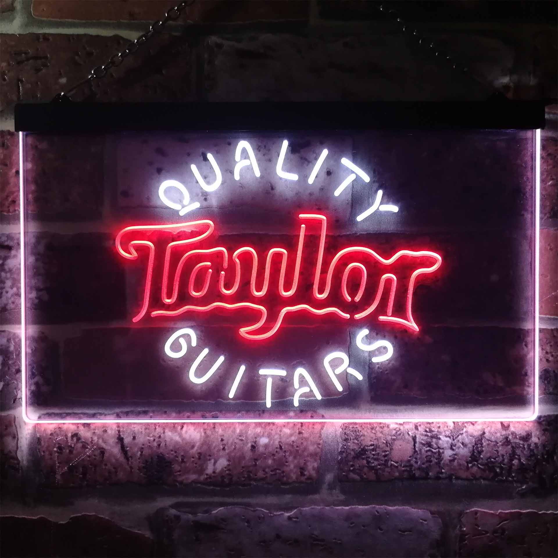 Taylor Guitar Music Dual Color LED Light Sign ProLedSign