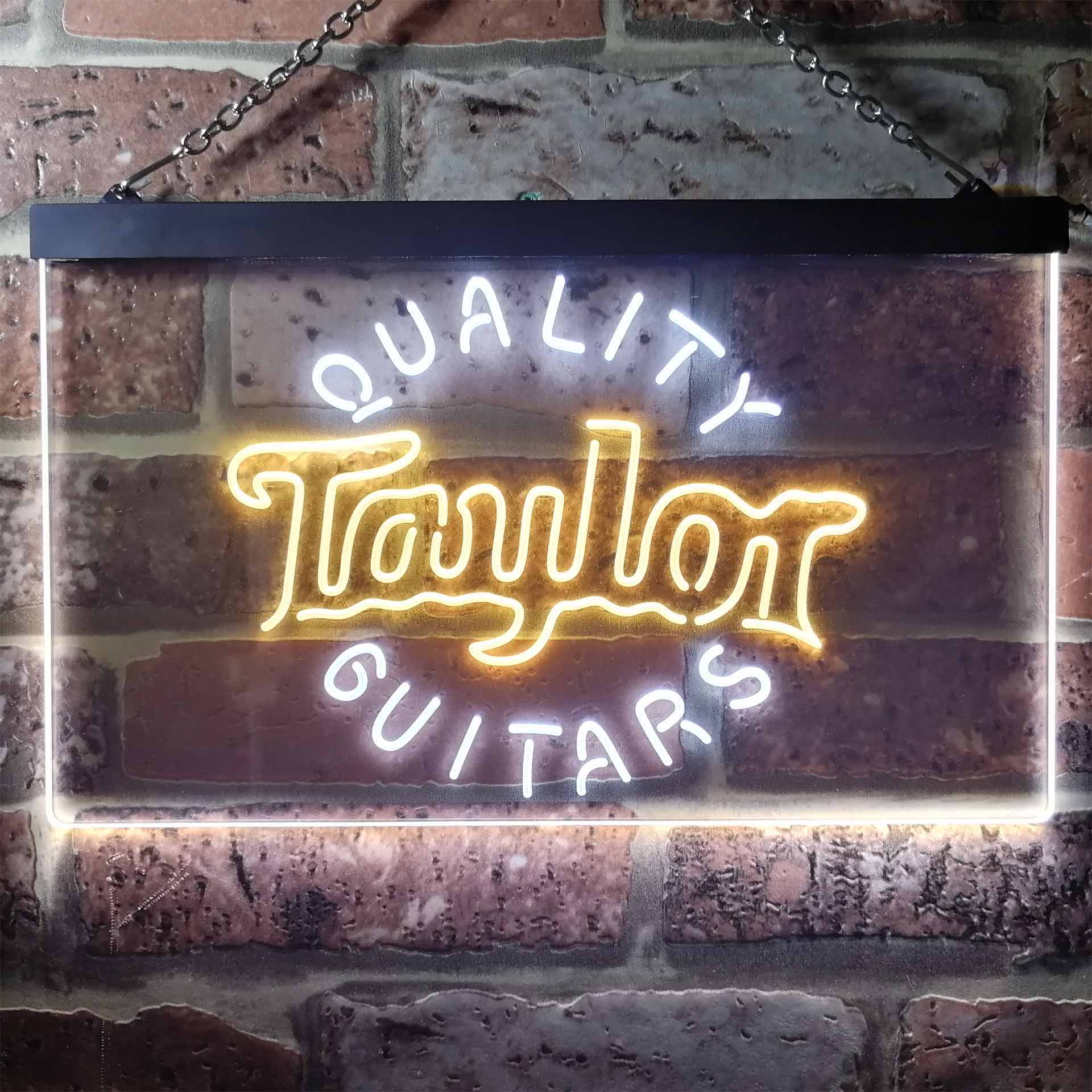 Taylor Guitar Music Dual Color LED Light Sign ProLedSign