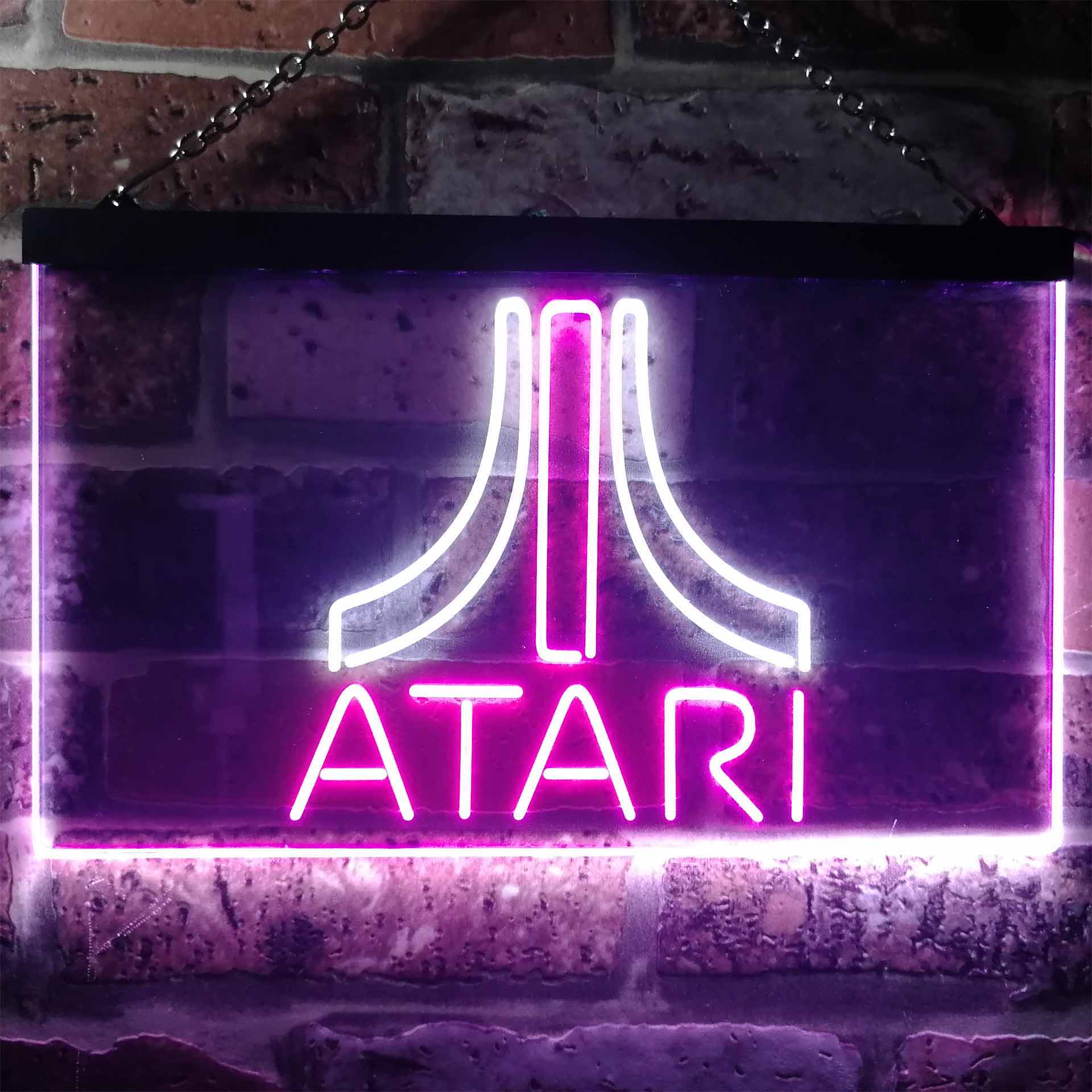 Atari Game Room Garage Neon-Like LED Light Sign