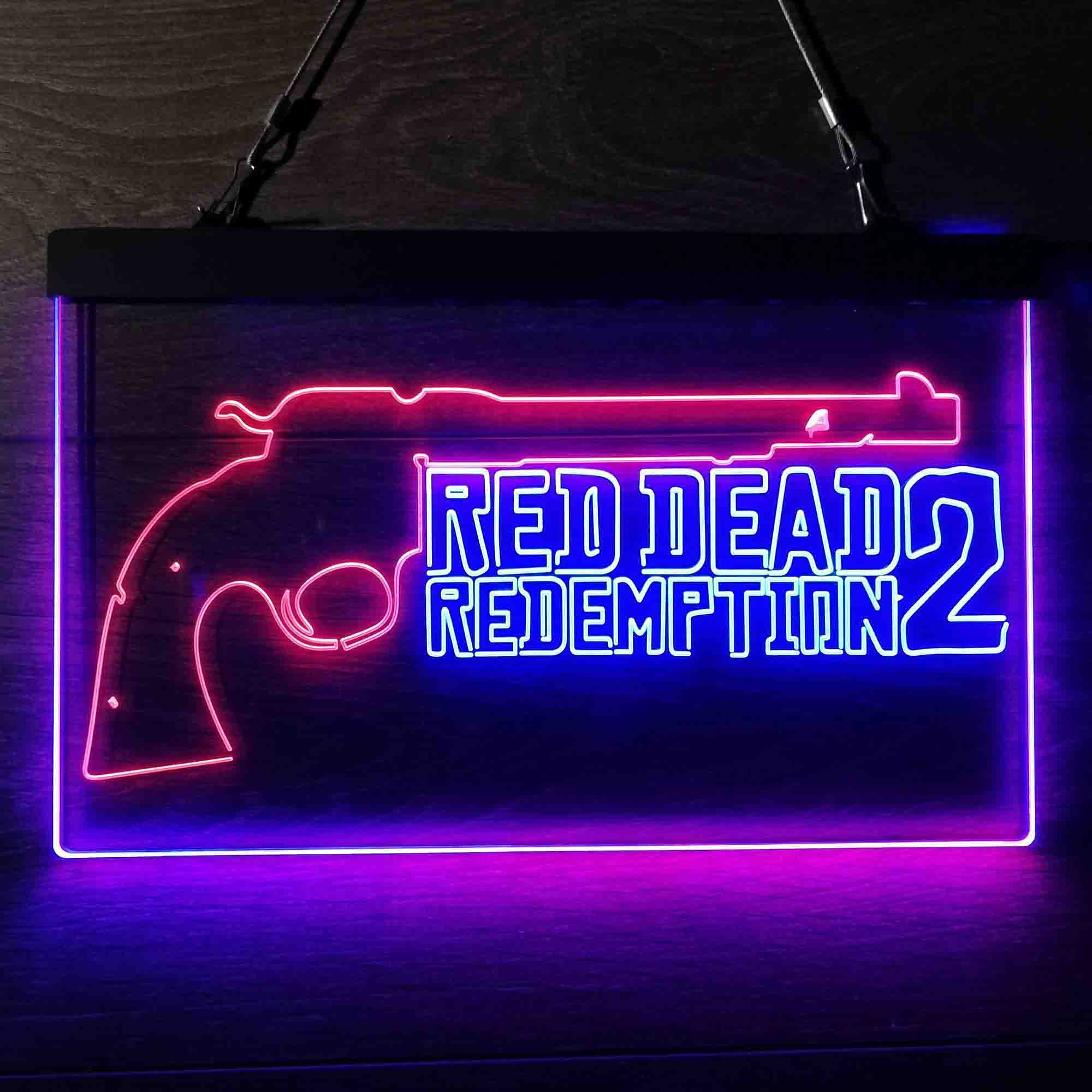 Red Dead Redemption 2 Game Room Neon Light LED Light Sign