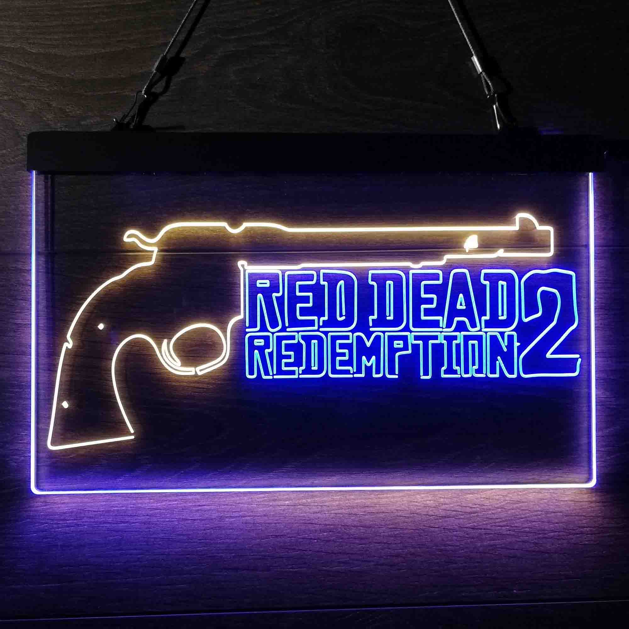 Red Dead Redemption 2 Game Room Neon Light LED Light Sign