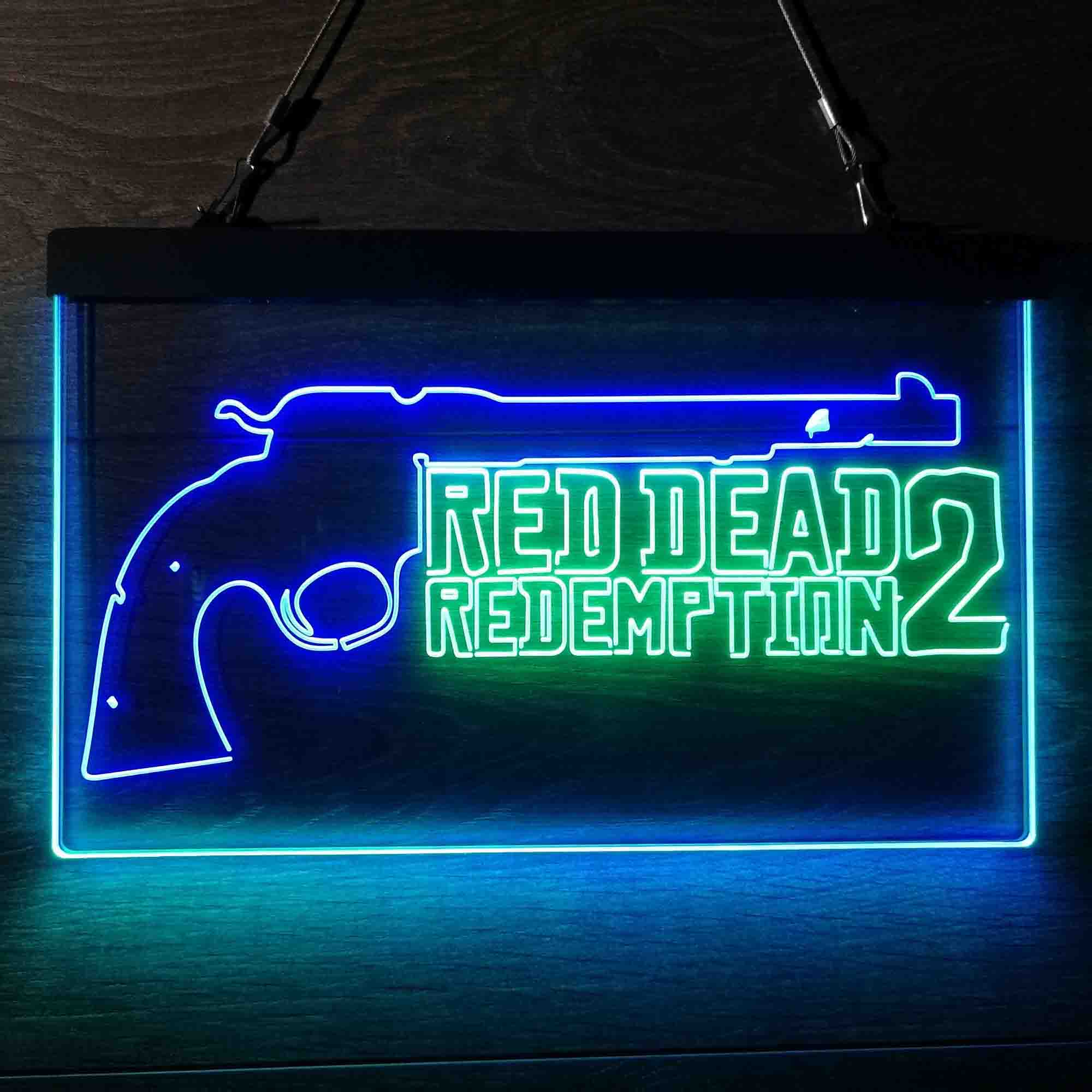 Red Dead Redemption 2 Game Room Neon Light LED Light Sign