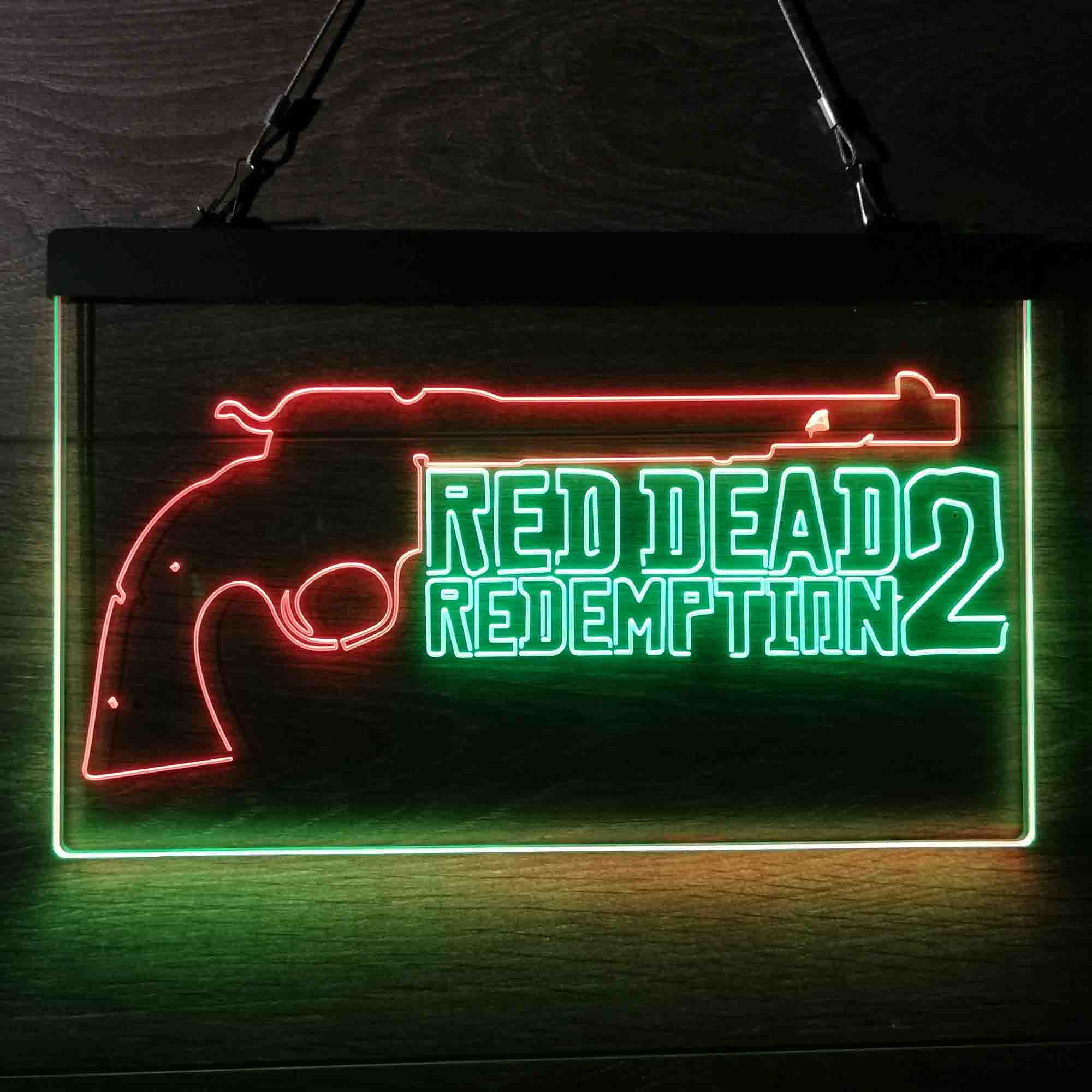 Red Dead Redemption 2 Game Room Neon Light LED Light Sign