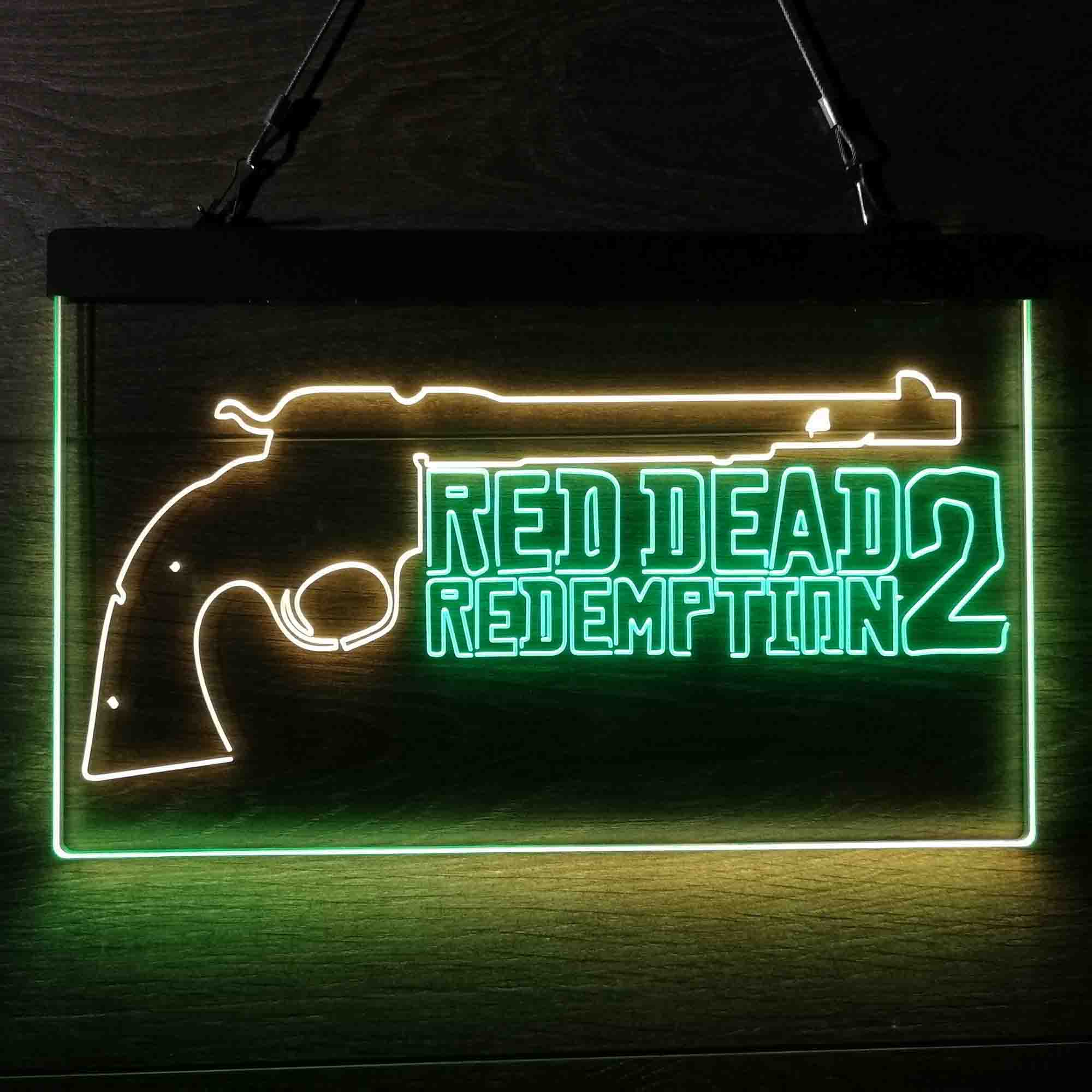 Red Dead Redemption 2 Game Room Neon Light LED Light Sign