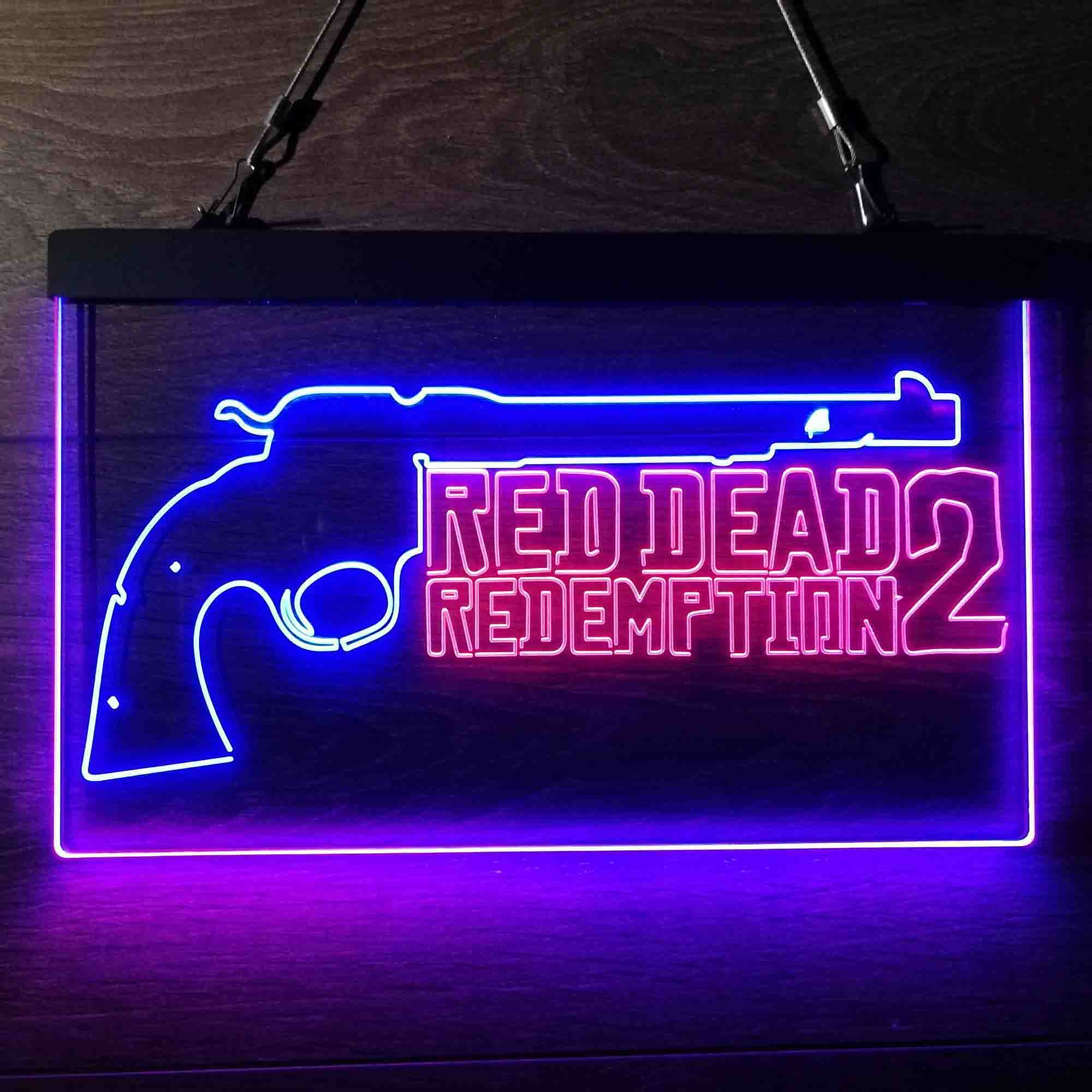 Red Dead Redemption 2 Game Room Neon Light LED Light Sign