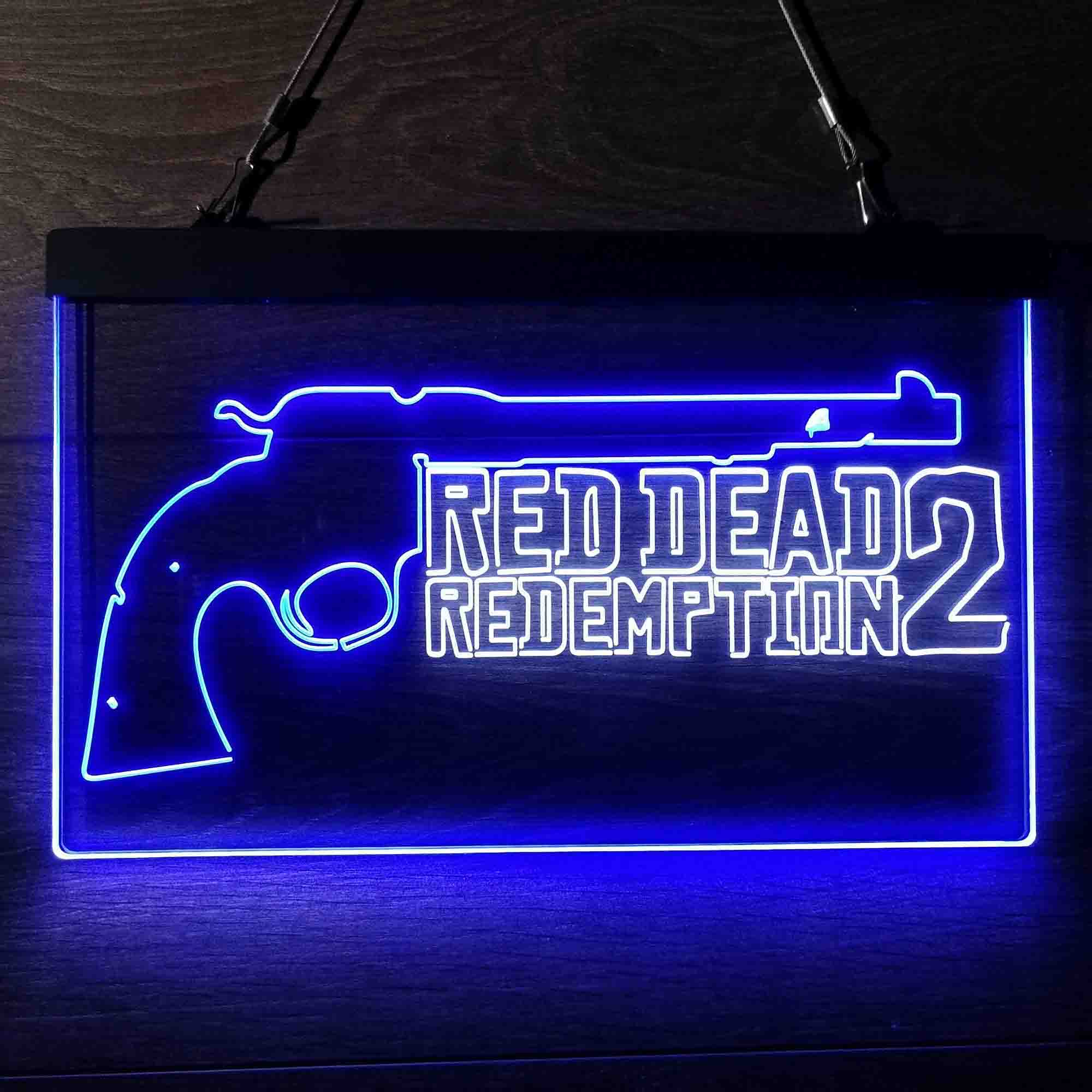 Red Dead Redemption 2 Game Room Neon Light LED Light Sign