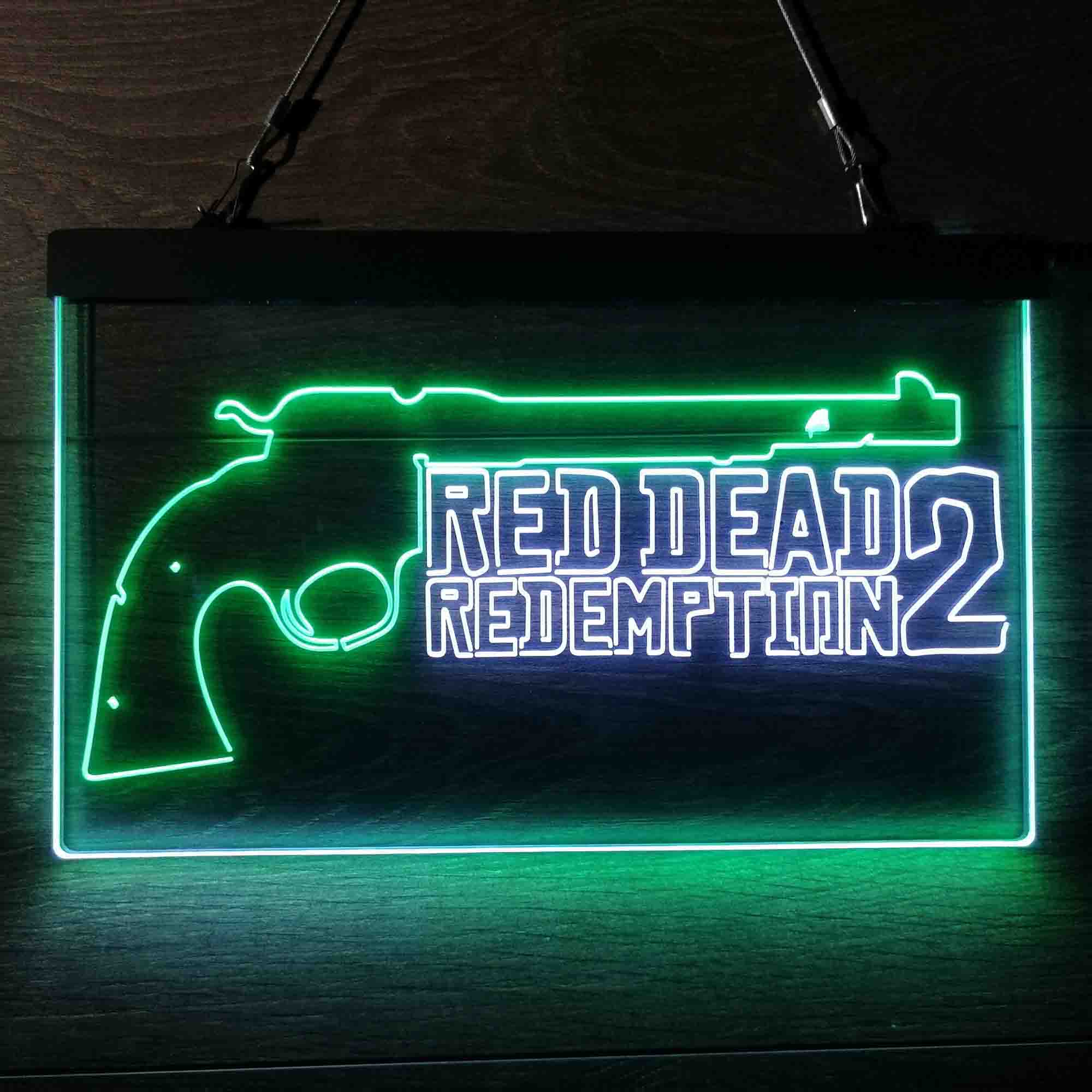 Red Dead Redemption 2 Game Room Neon Light LED Light Sign