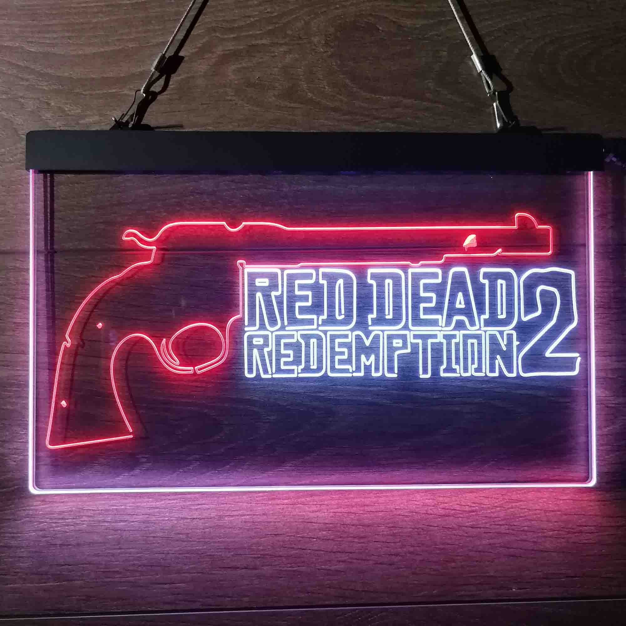 Red Dead Redemption 2 Game Room Neon Light LED Light Sign